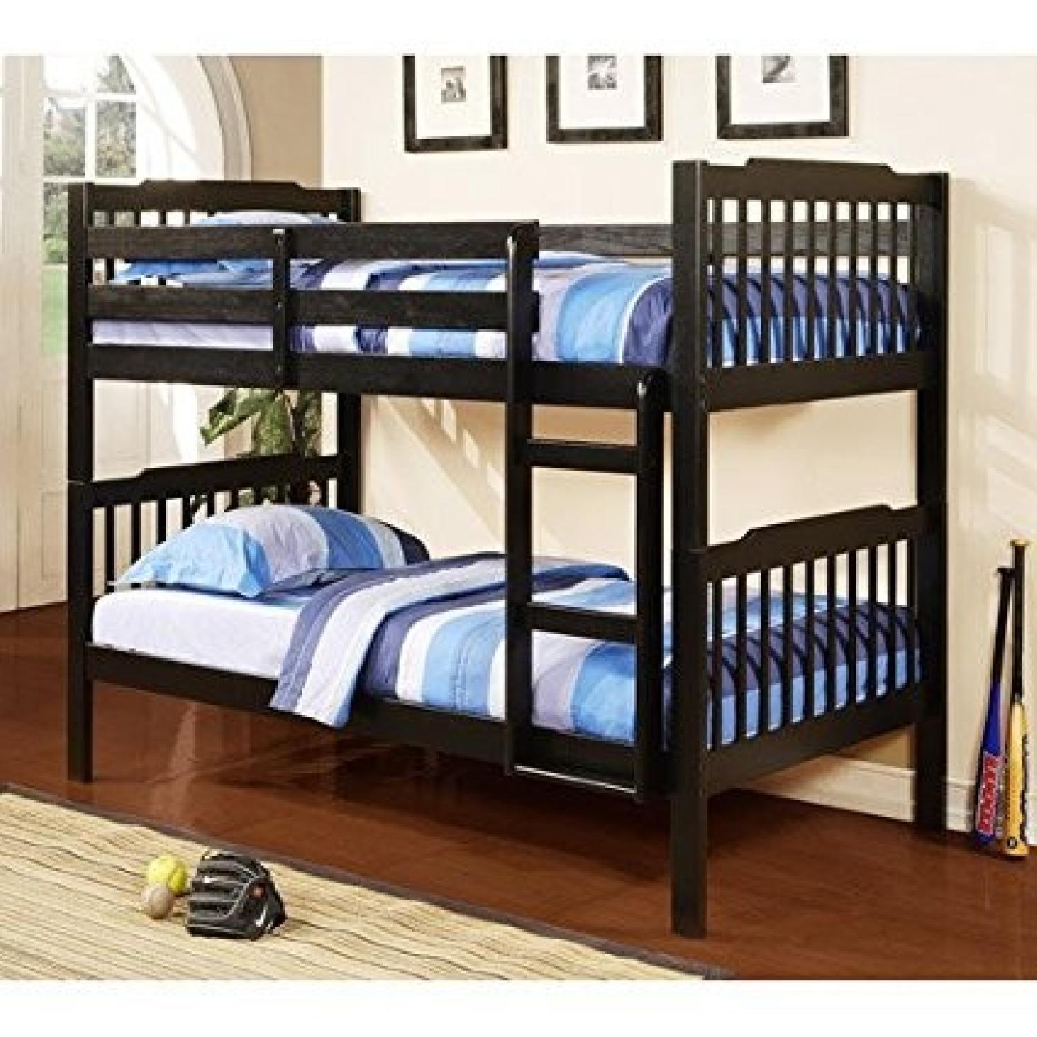 Twin Size Bunk Bed + Bookcase - image-4