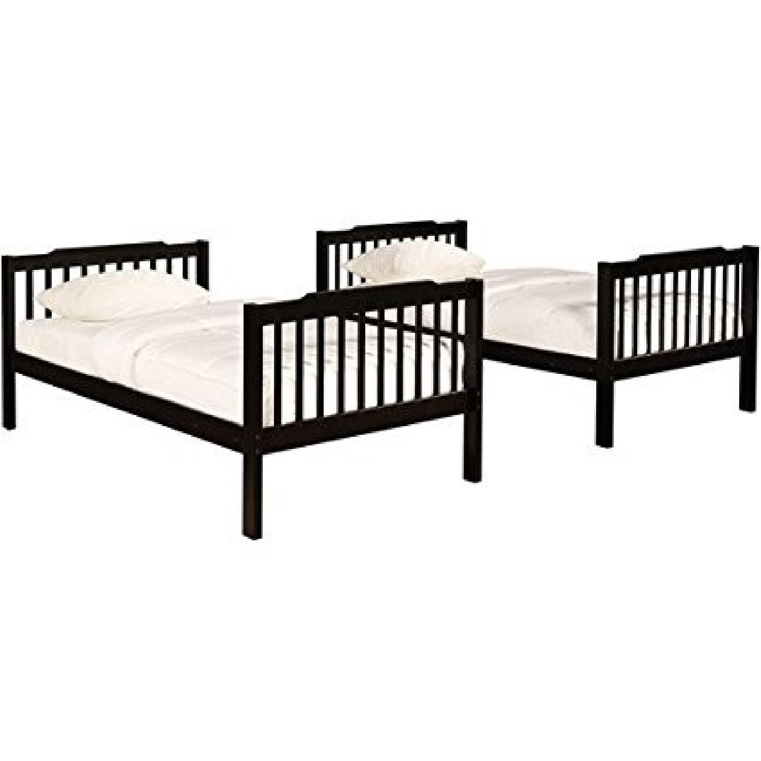 Twin Size Bunk Bed + Bookcase - image-5