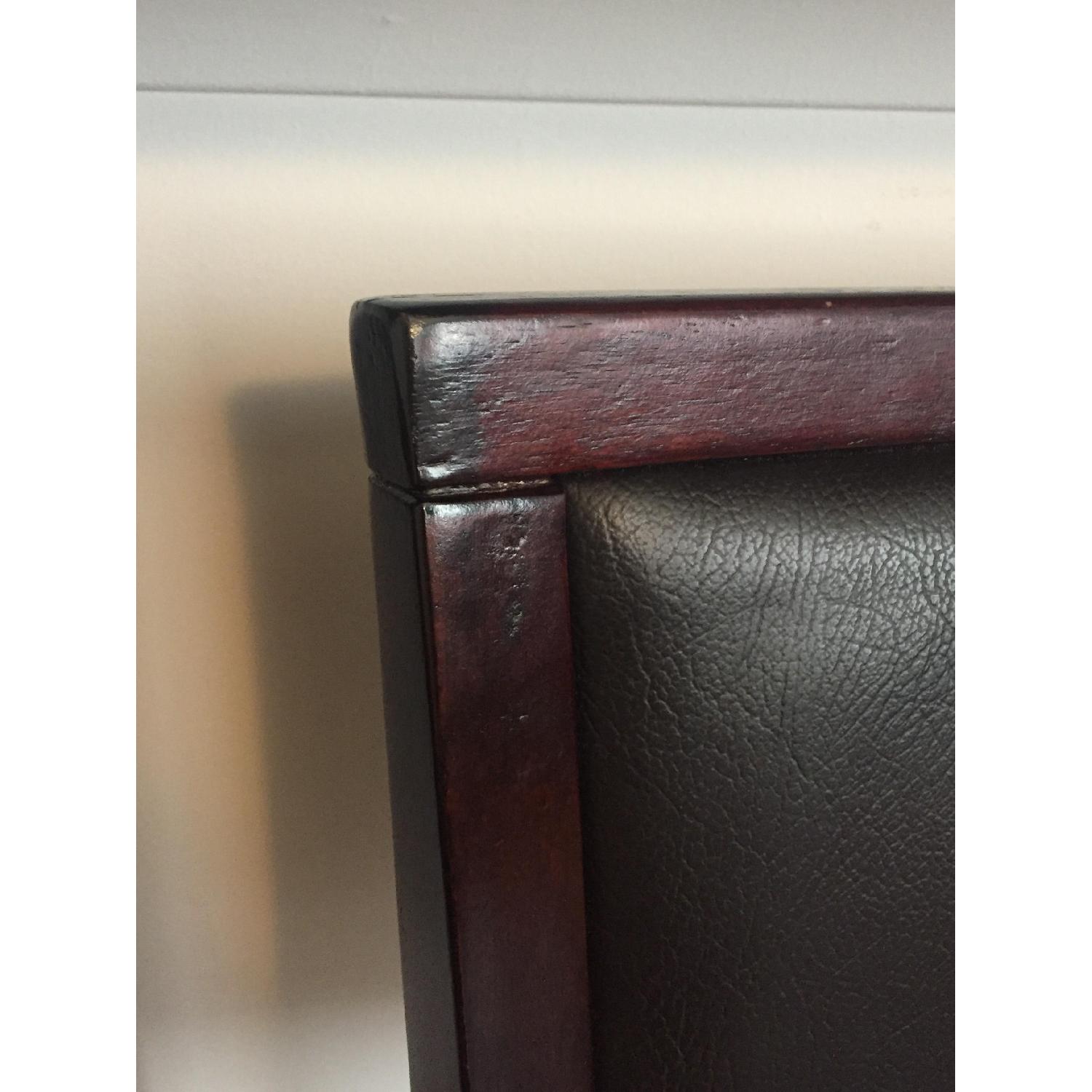 Wood & Leather Bar/Kitchen Stools - image-4
