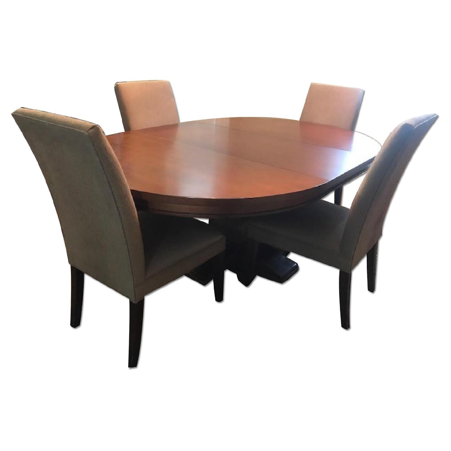 Restoration Hardware Expandable Dining Table w/ 4 Chairs - image-0