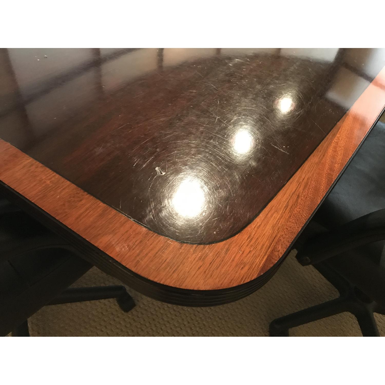 Large Boardroom Table w/ 8 Chairs - image-1