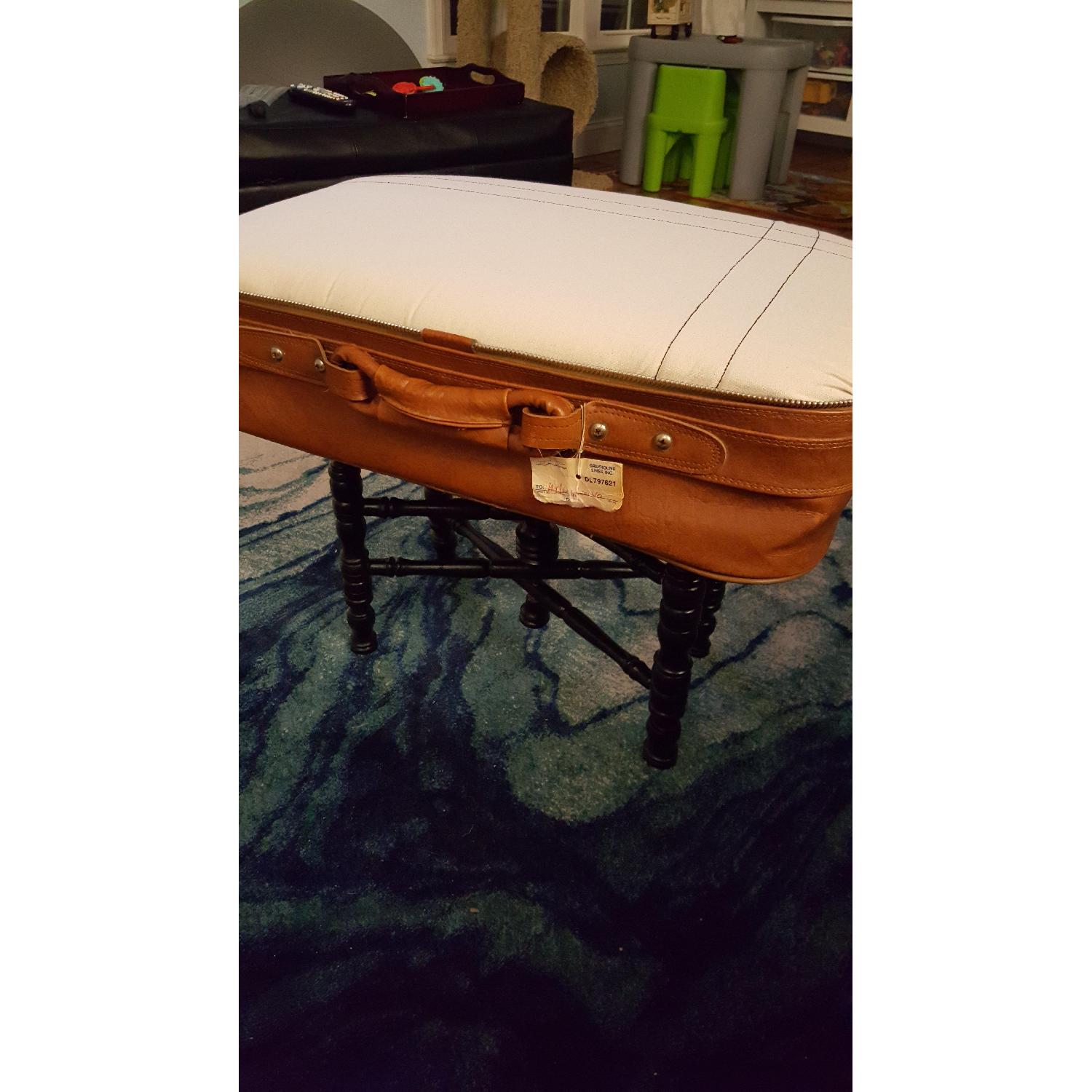 Up-Cycled Vintage Suitcase Ottoman - image-3