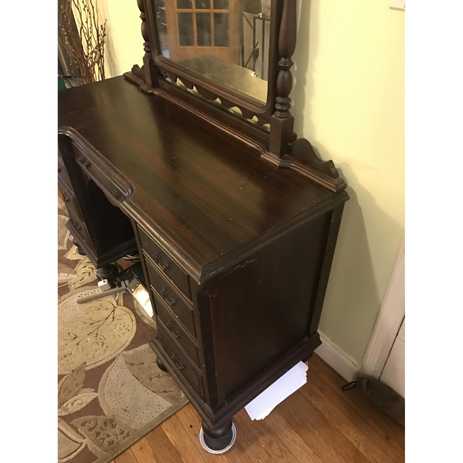 Antique Wooden Vanity - image-1