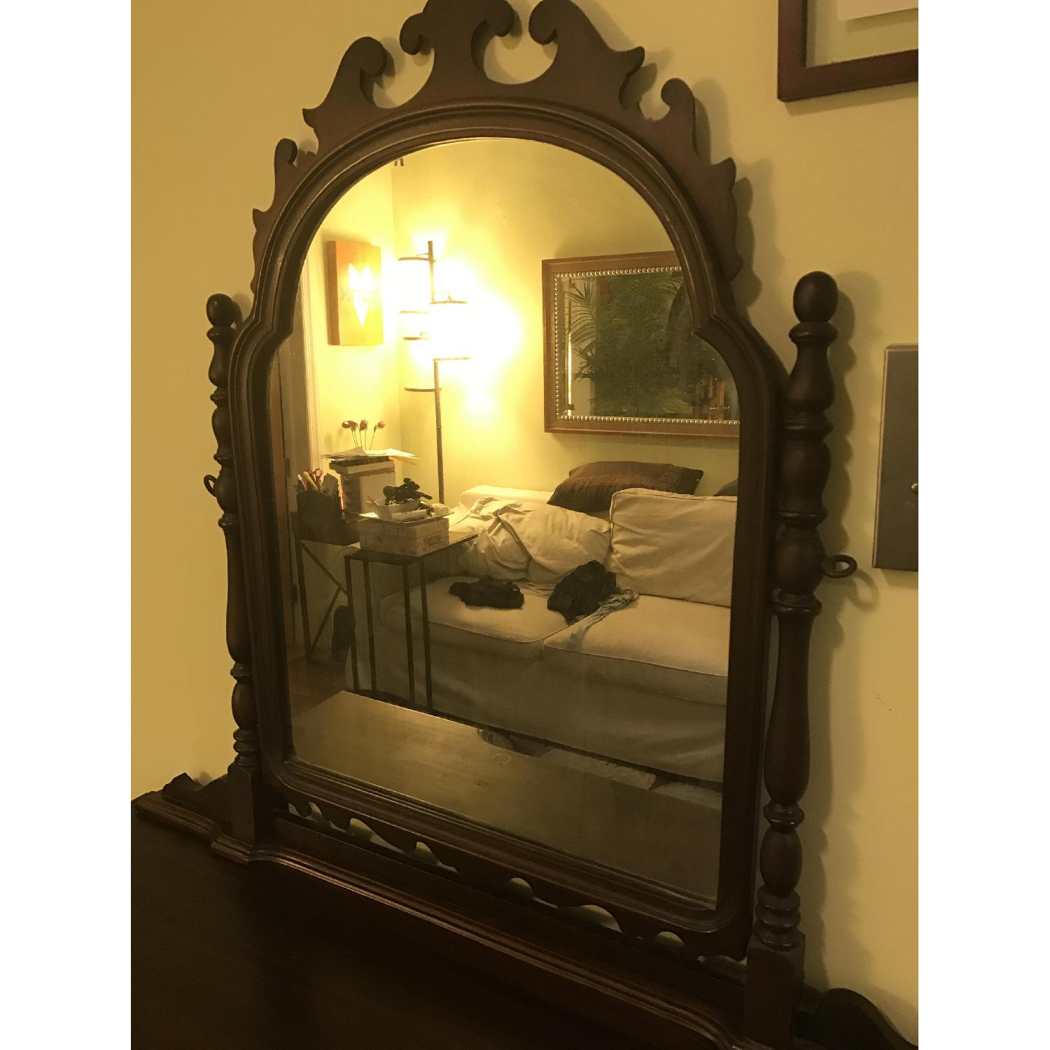 Antique Wooden Vanity - image-3