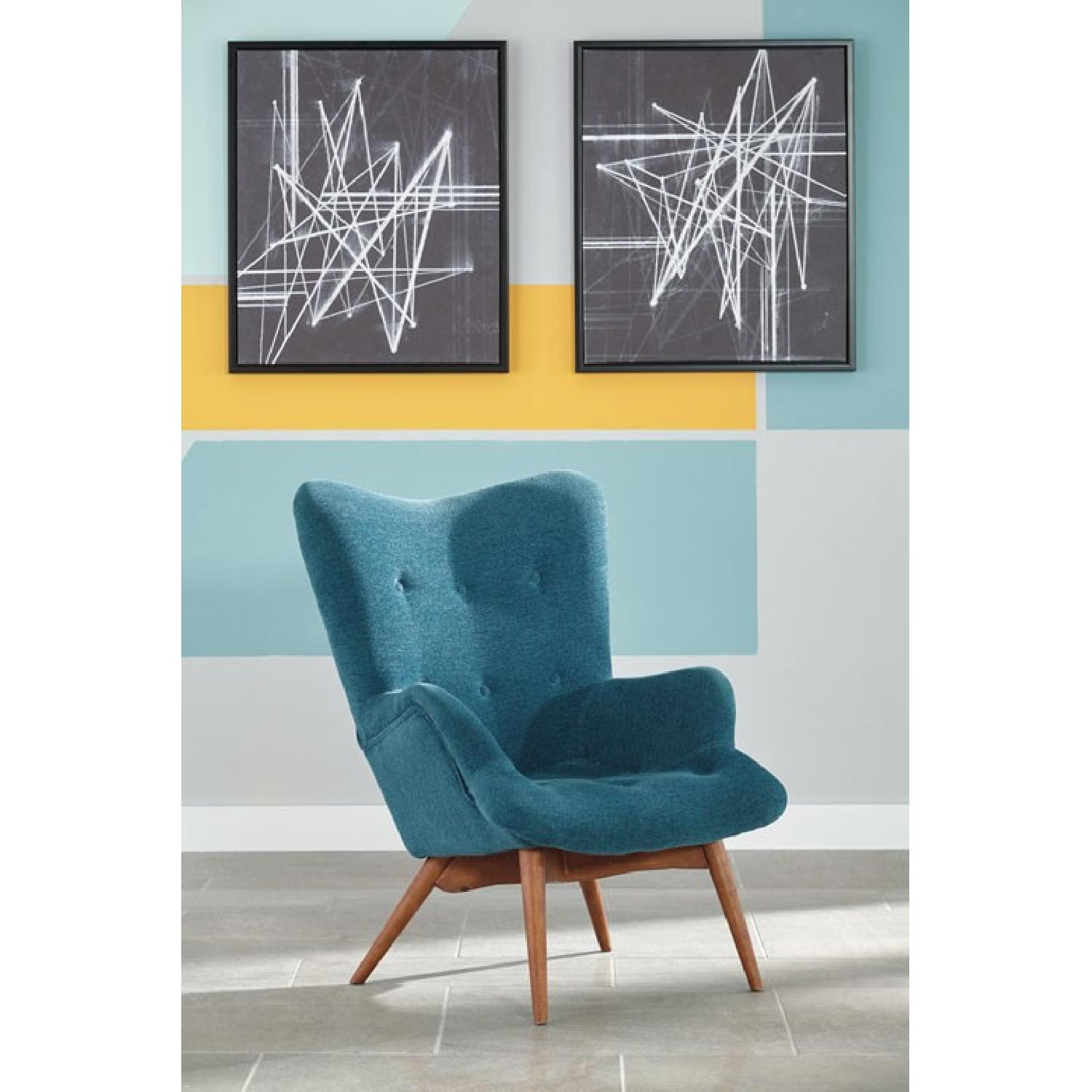 Ashley's Pelsor Turquoise Accent Chair - image-1