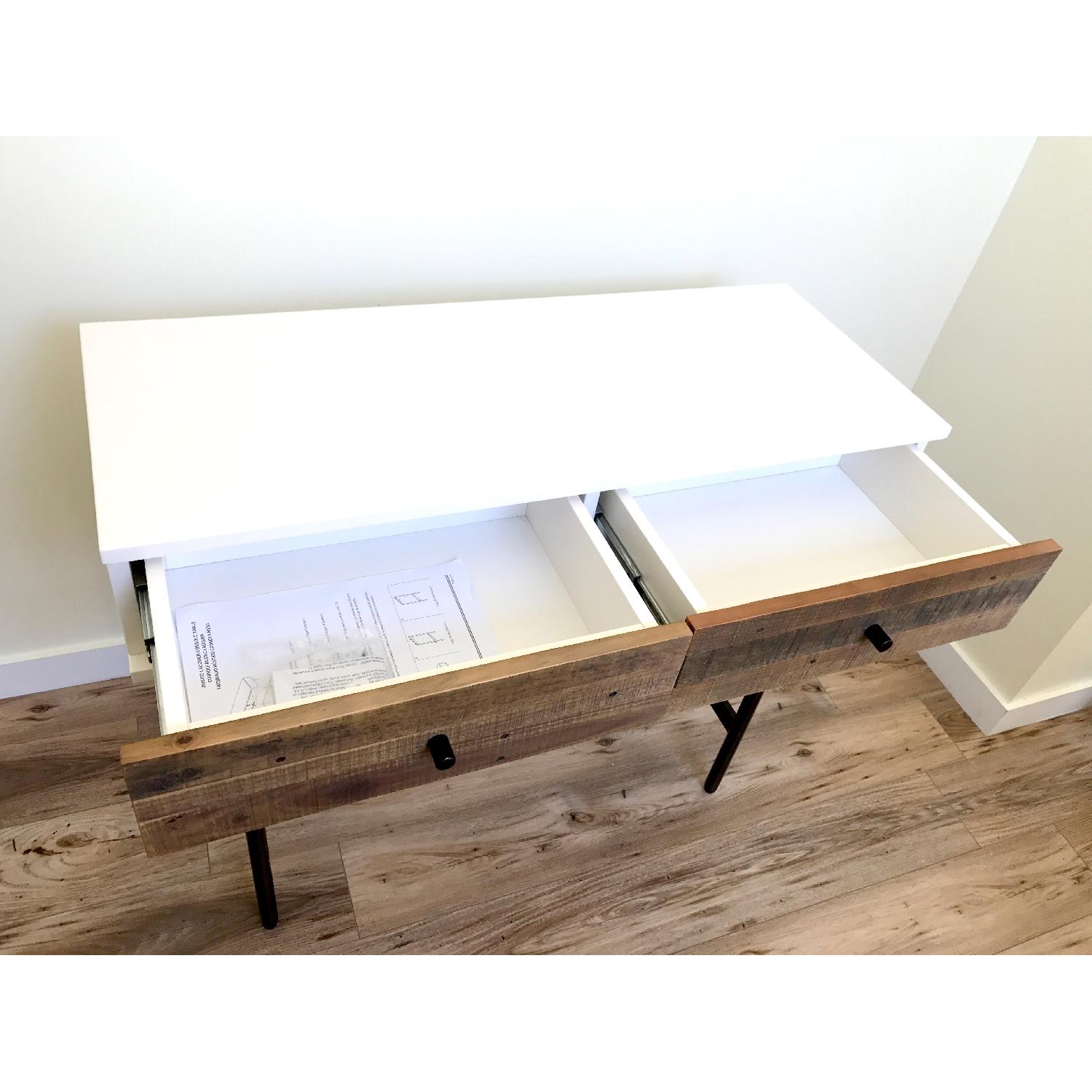 West Elm Reclaimed Wood & Lacquer Console - image-4