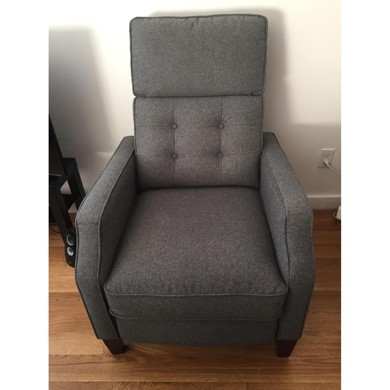 Macy's Elora Push Back Recliner in Gray - image-1