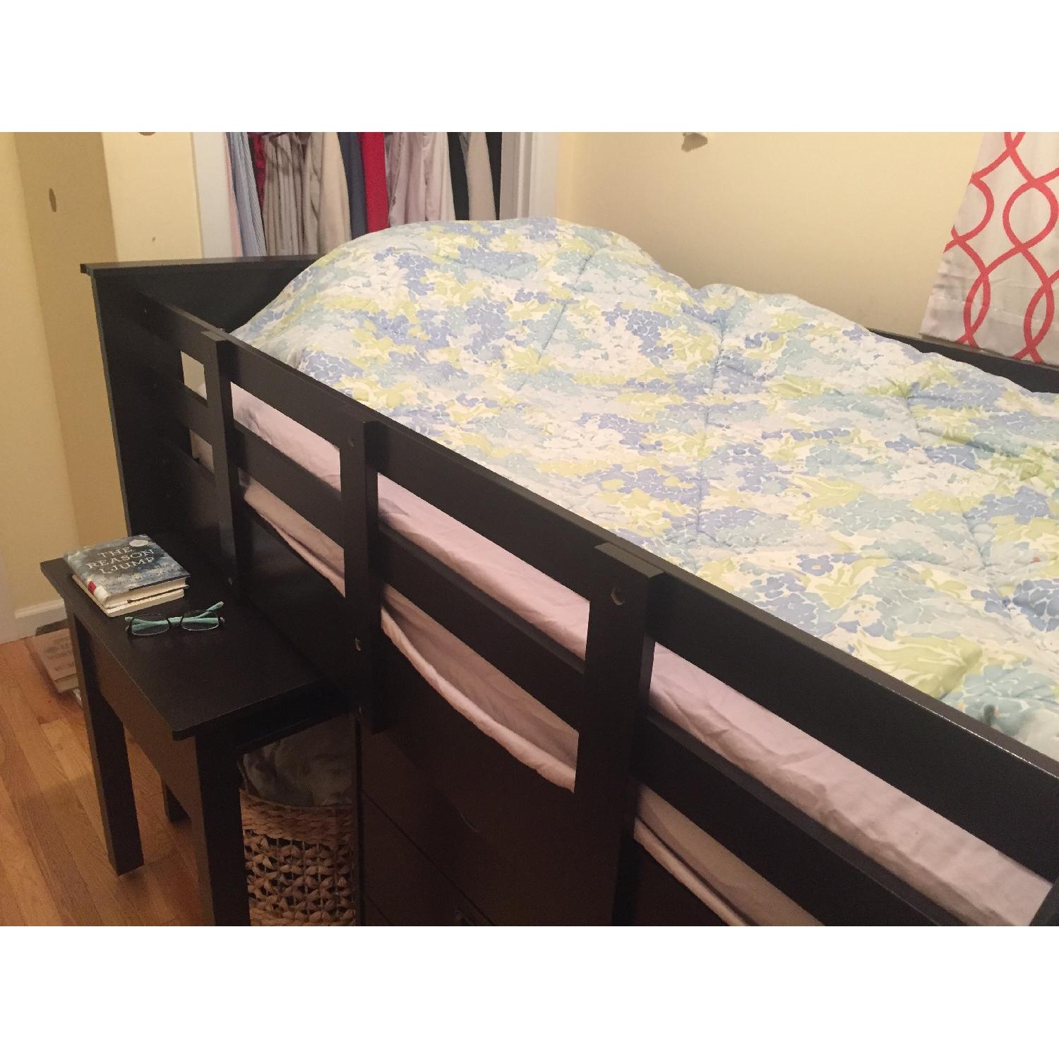 Wayfair Deion Twin Low Loft Bed w/ Storage - image-4