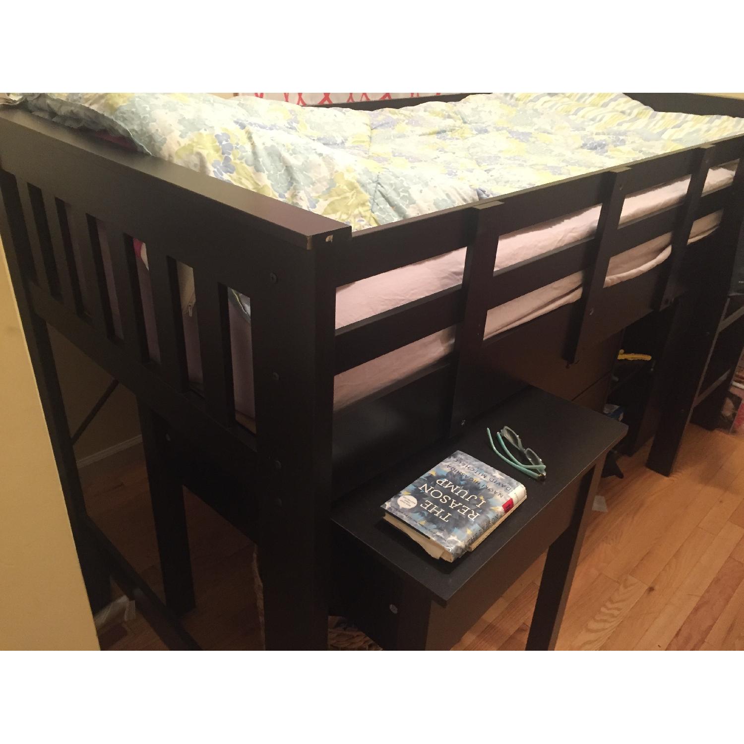 Wayfair Deion Twin Low Loft Bed w/ Storage - image-5