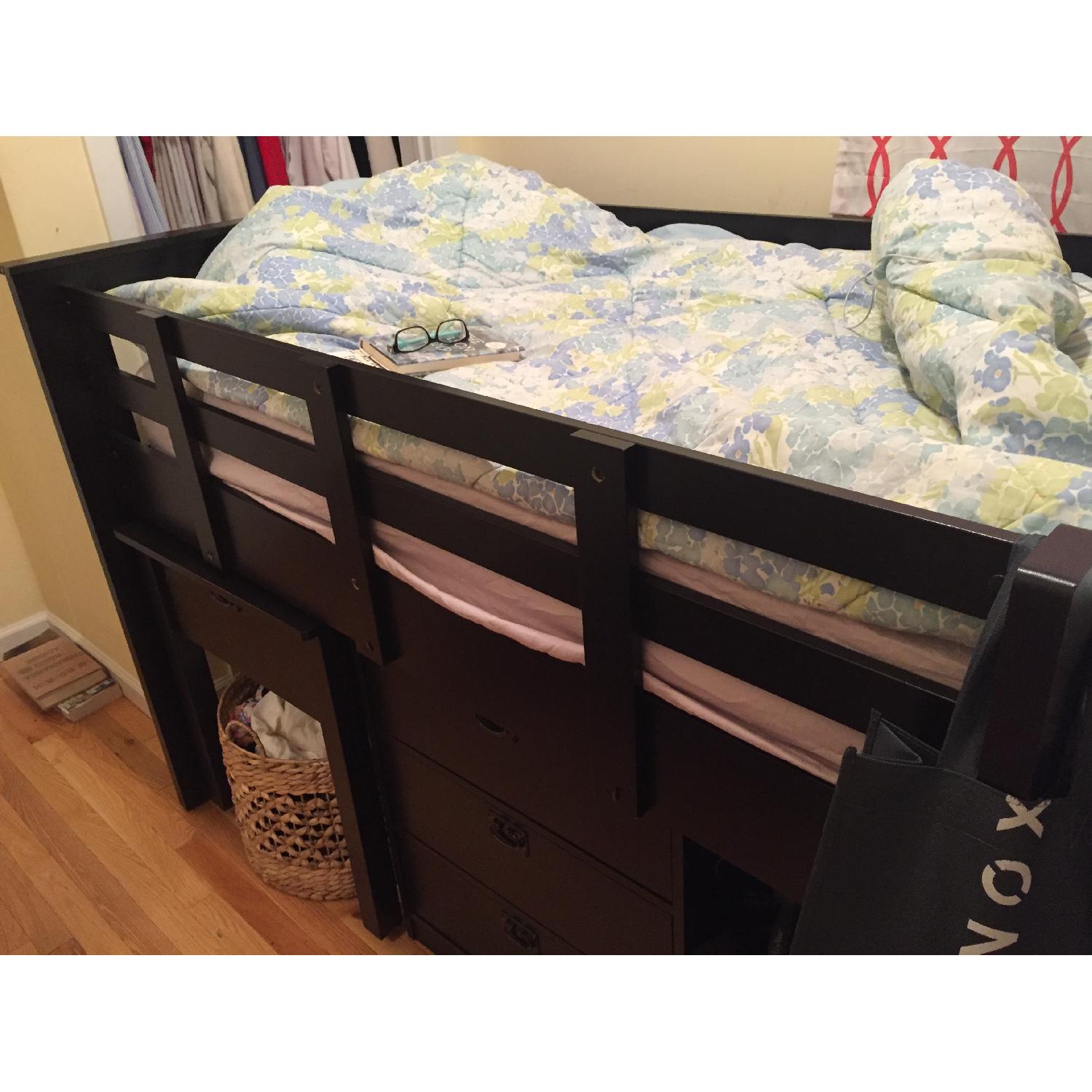 Wayfair Deion Twin Low Loft Bed w/ Storage - image-7