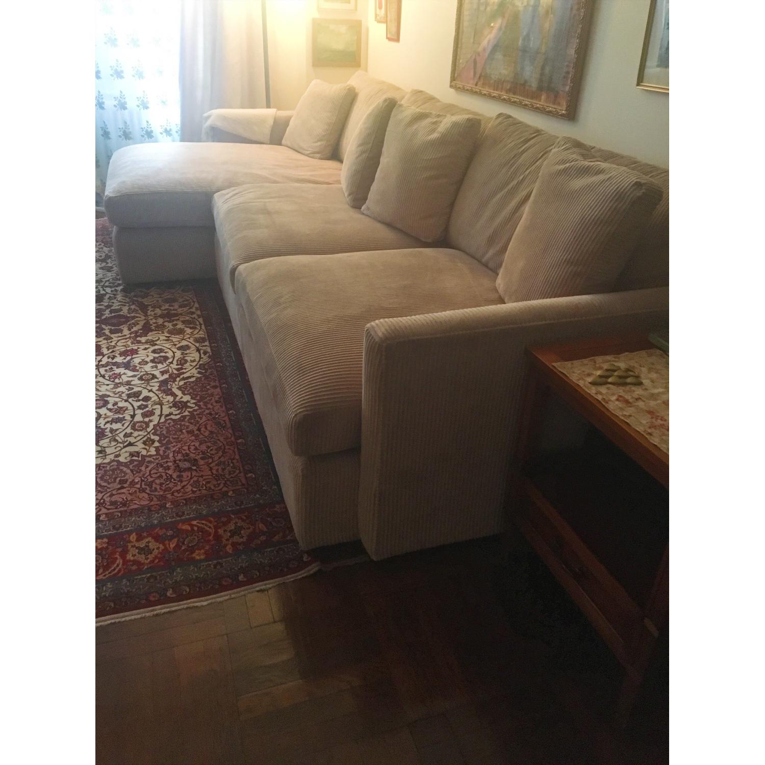 Crate & Barrel Lounge Sectional Sofa w/ Chaise - image-3