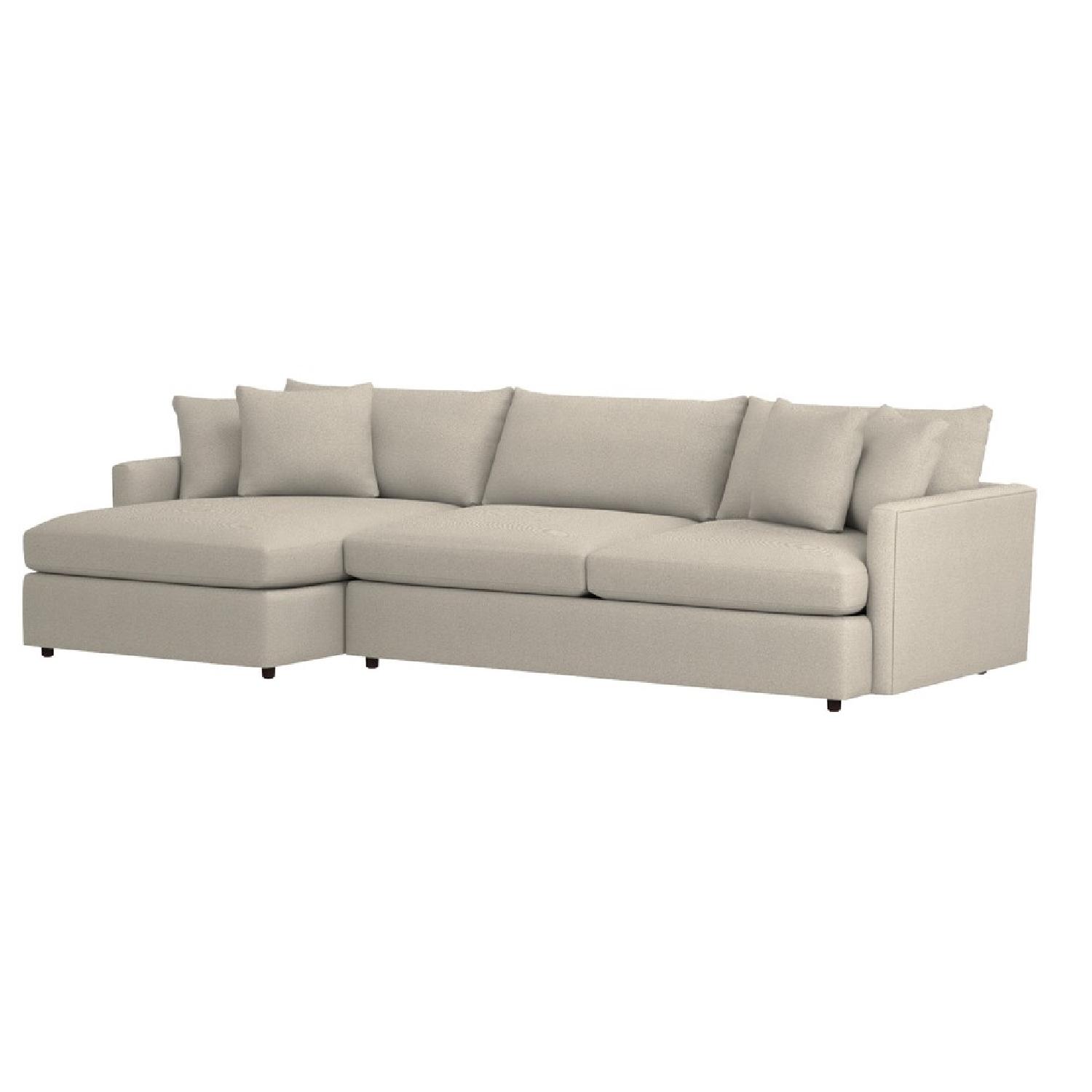 Crate & Barrel Lounge Sectional Sofa w/ Chaise - image-4