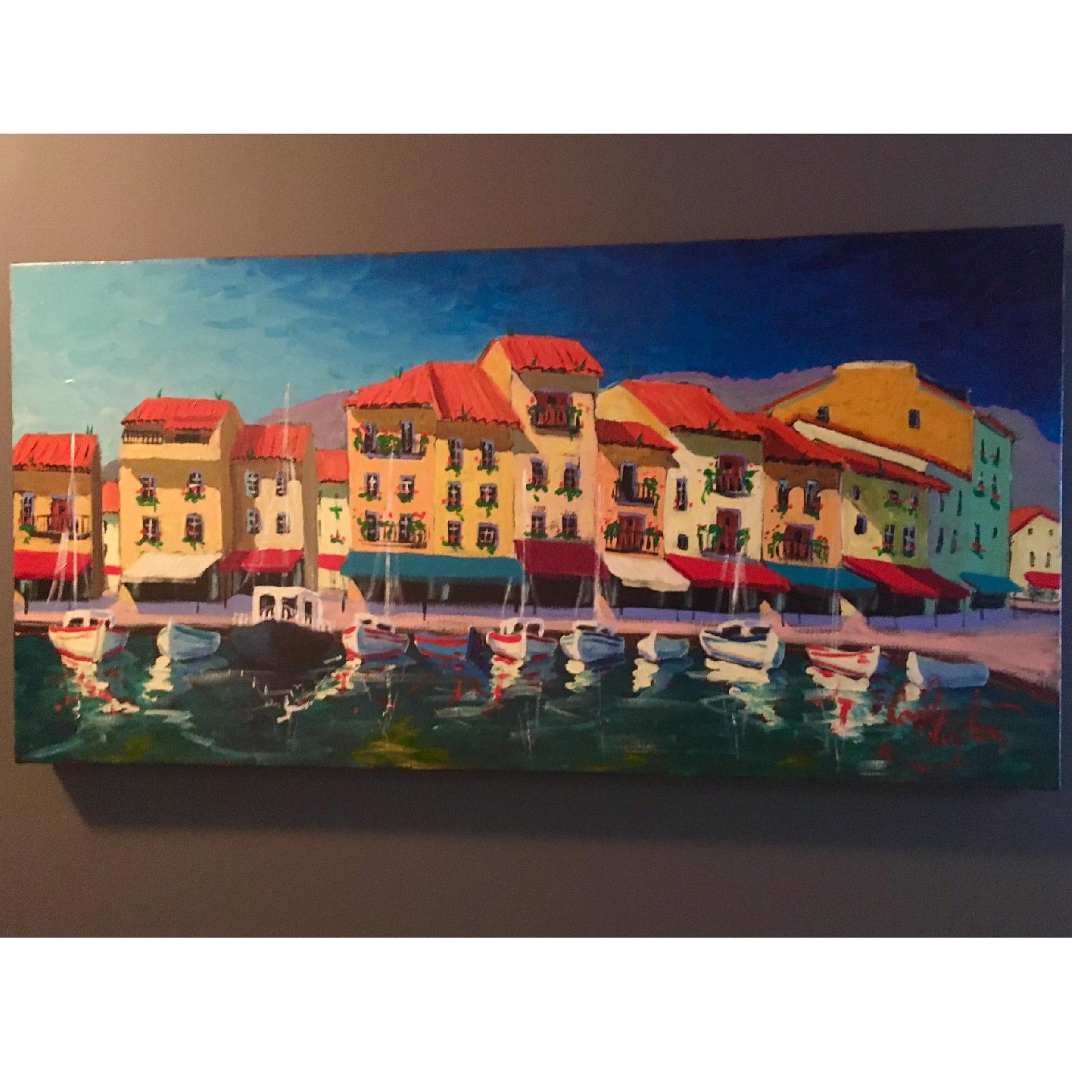Carl LaPlante Original Painting - Le Calme d'Azur - image-1