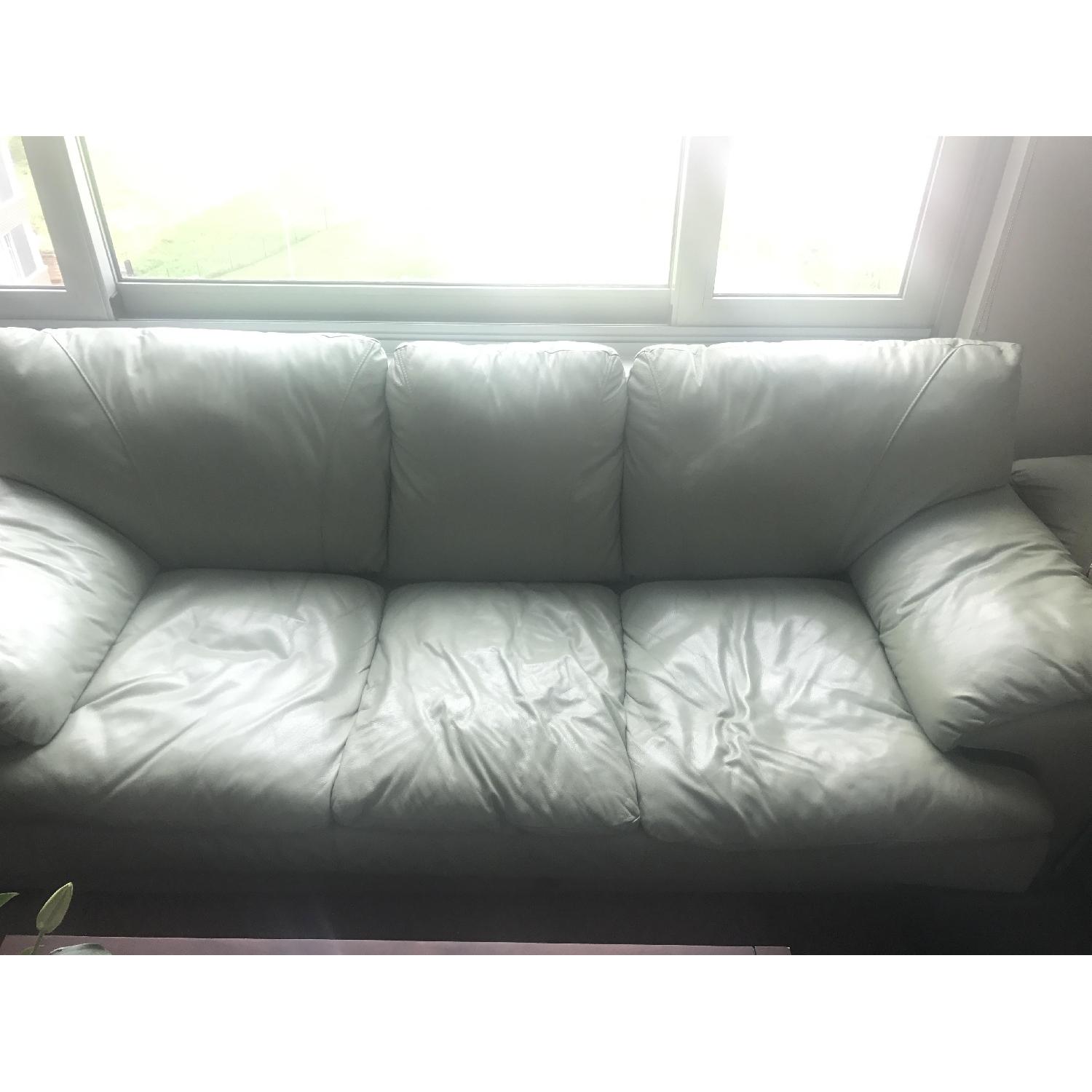 Faux Leather 3 Seater Sofa - image-6