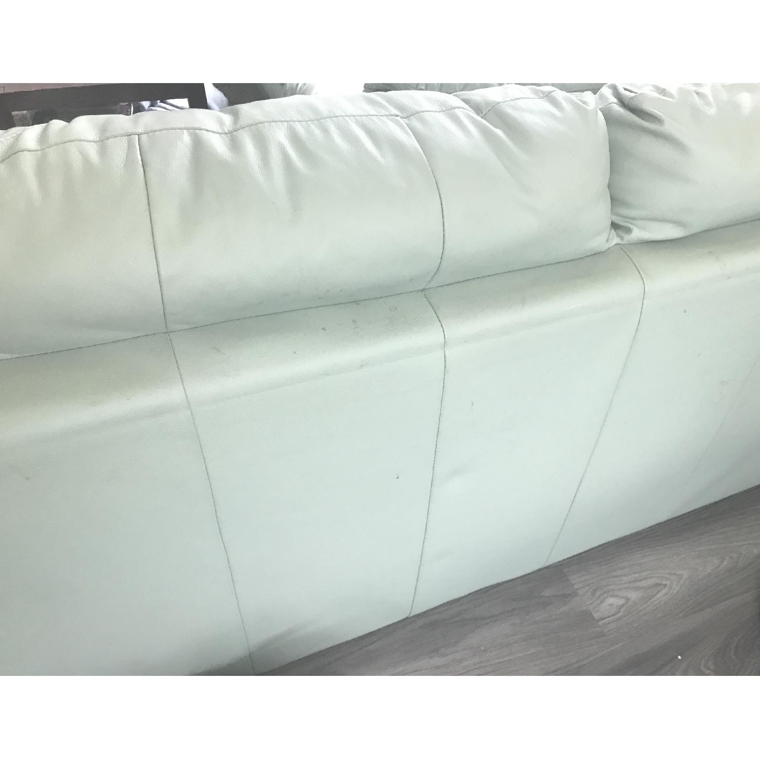 Faux Leather 3 Seater Sofa - image-7