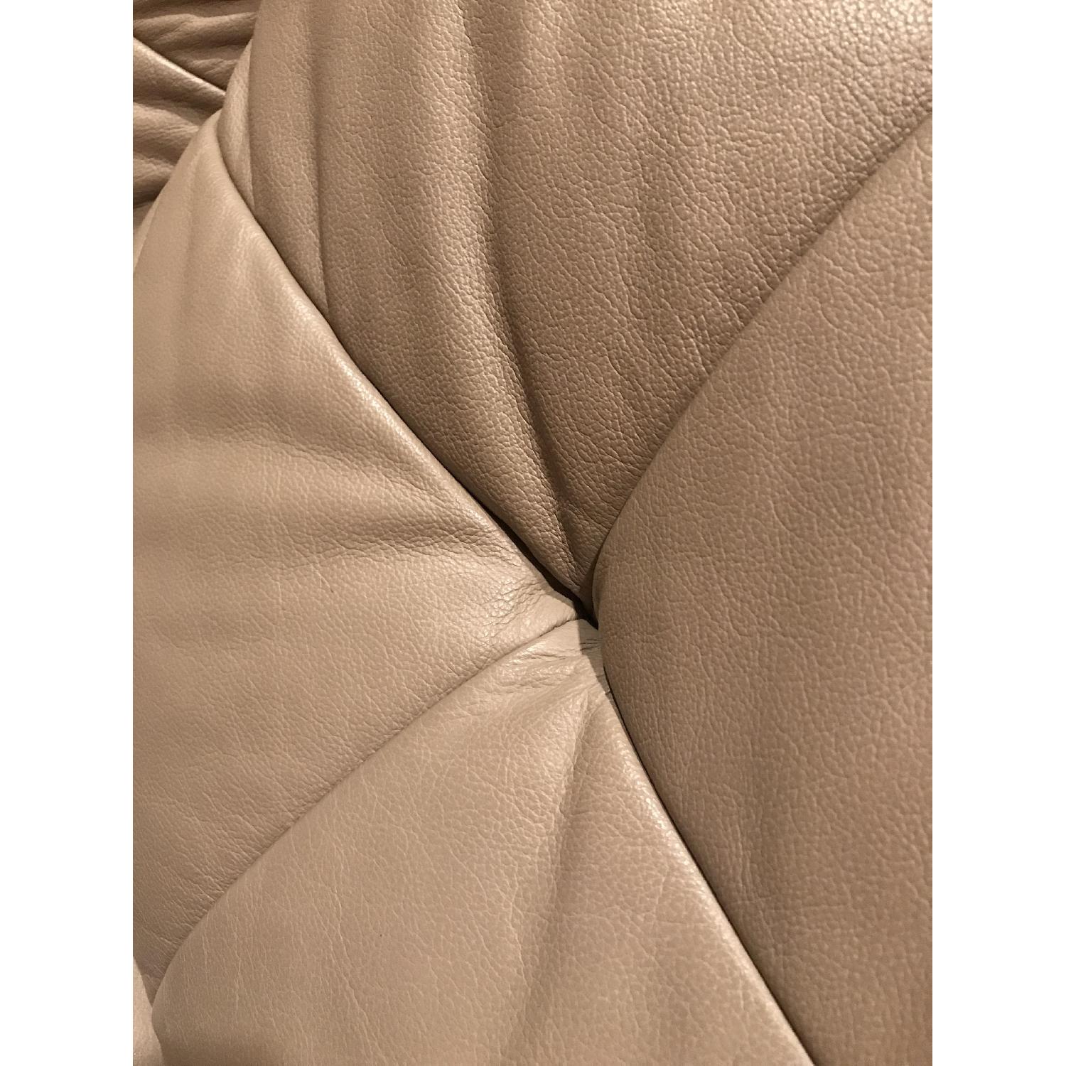 Beige Leather Sofa - image-4