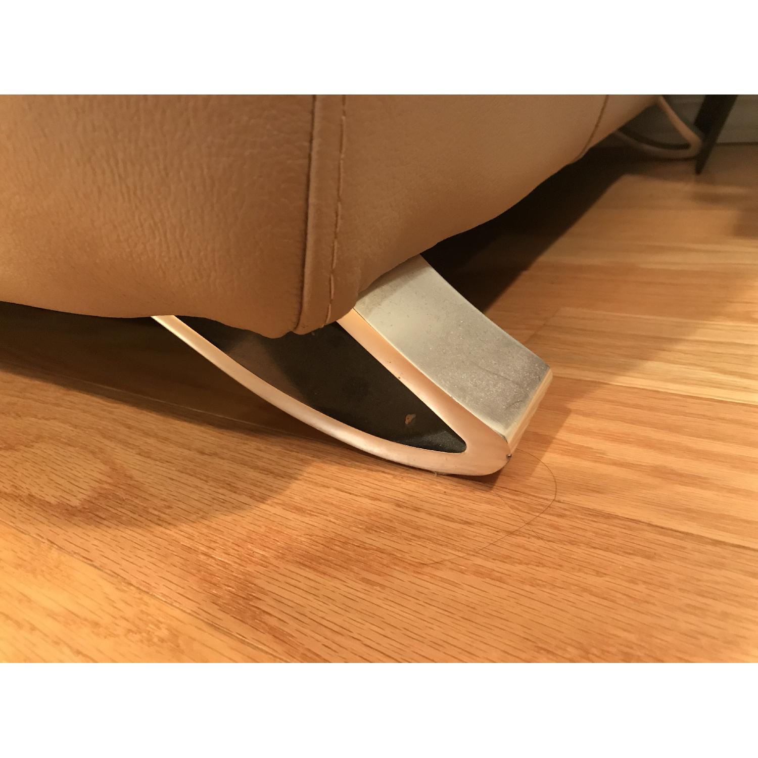 Beige Leather Sofa - image-5
