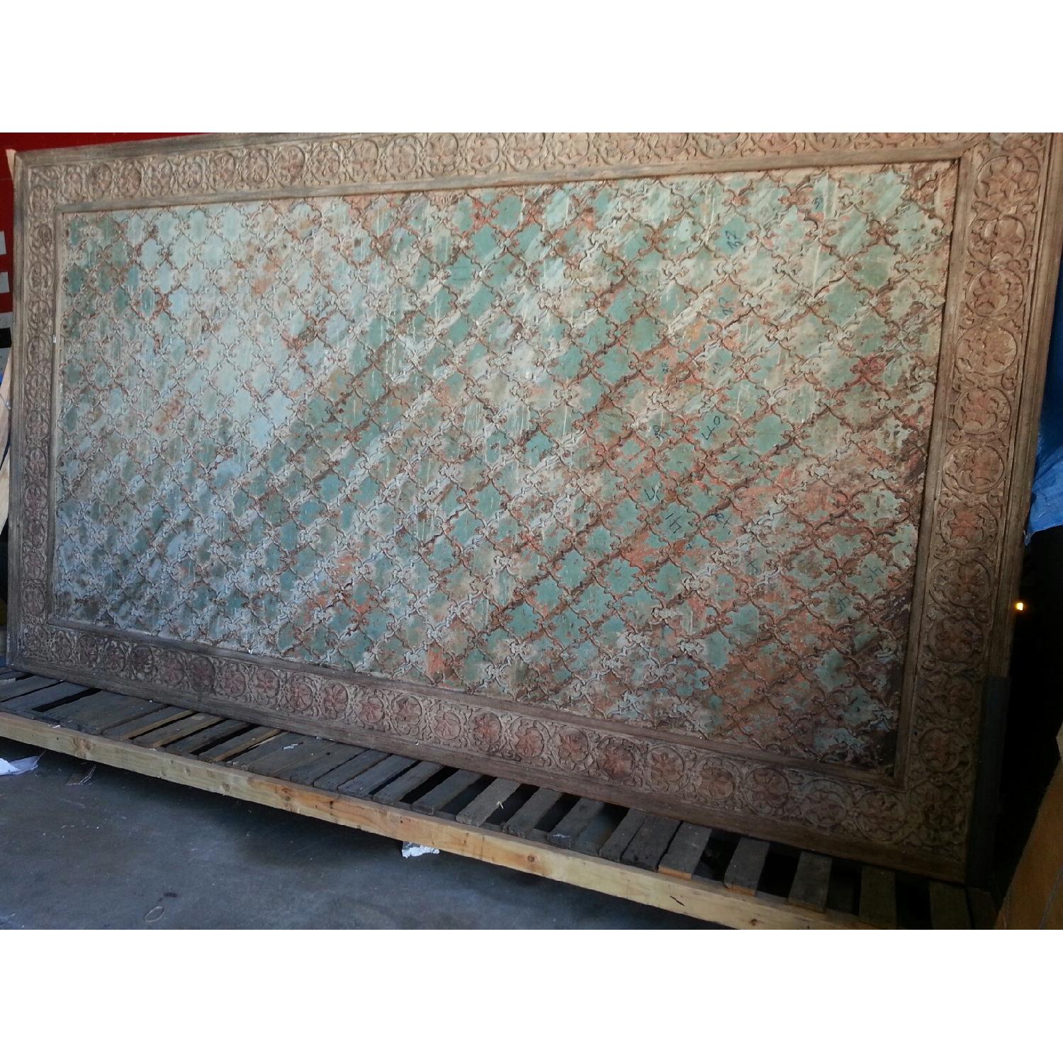 Salvaged Carved Wall Panel - image-1