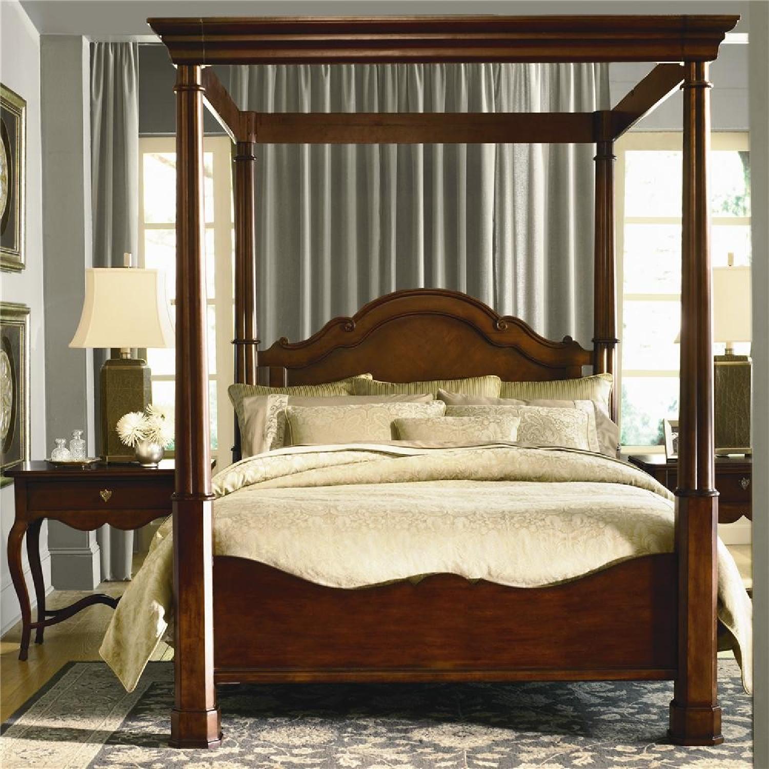 Bassett Louis-Philippe Queen Canopy Bed - image-8