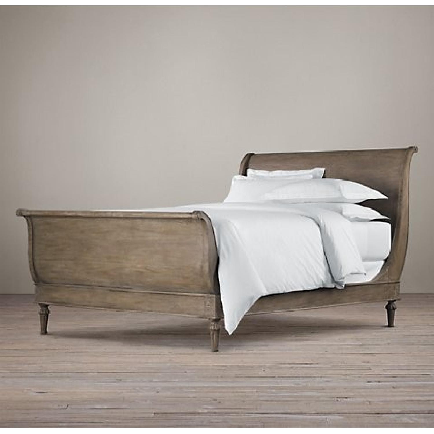 Restoration Hardware Empire Rosette Queen Sleigh Bed - image-7