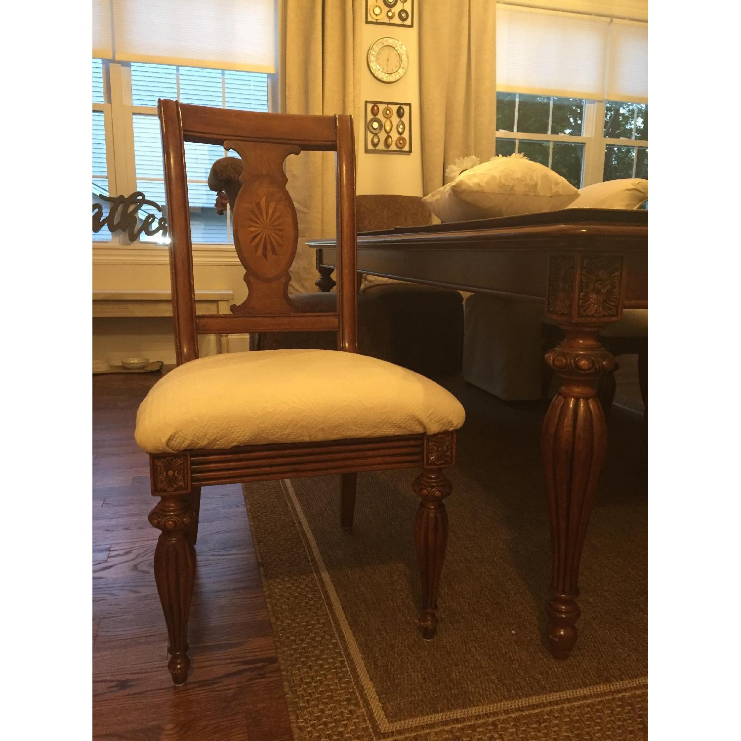 Domain Extending Dining Table w/ 6 Chairs - image-5