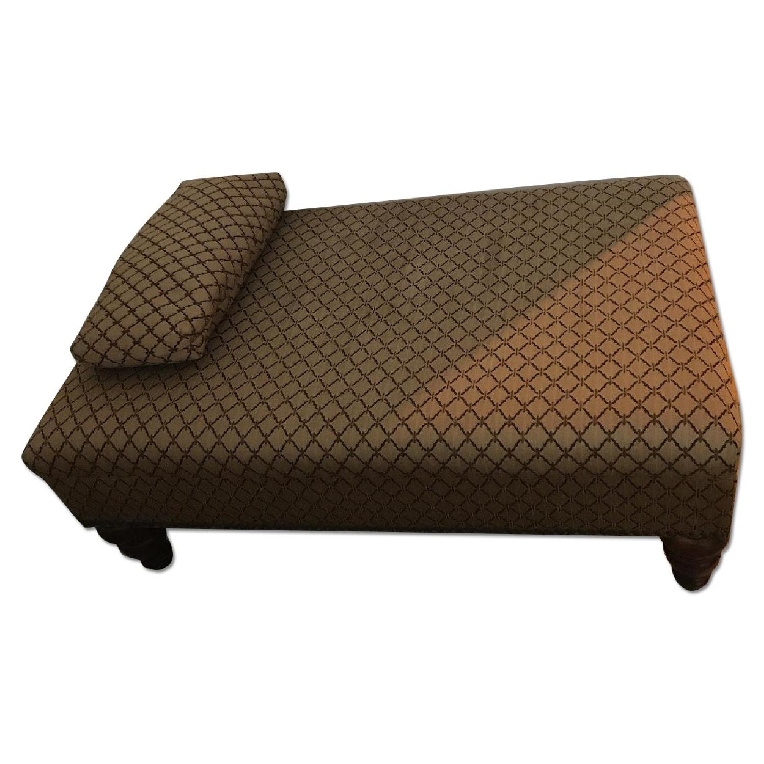 Custom Transitional Ottoman - image-0