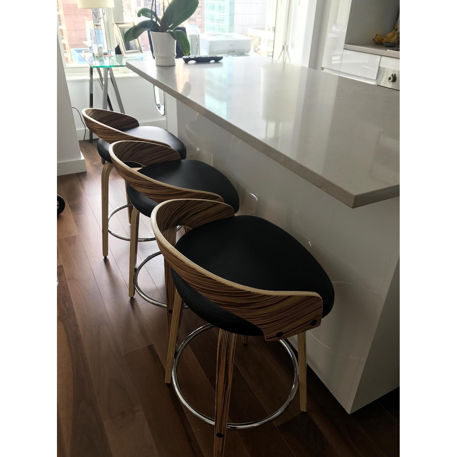 AllModern Victoria Swivel Bar Stools - image-1