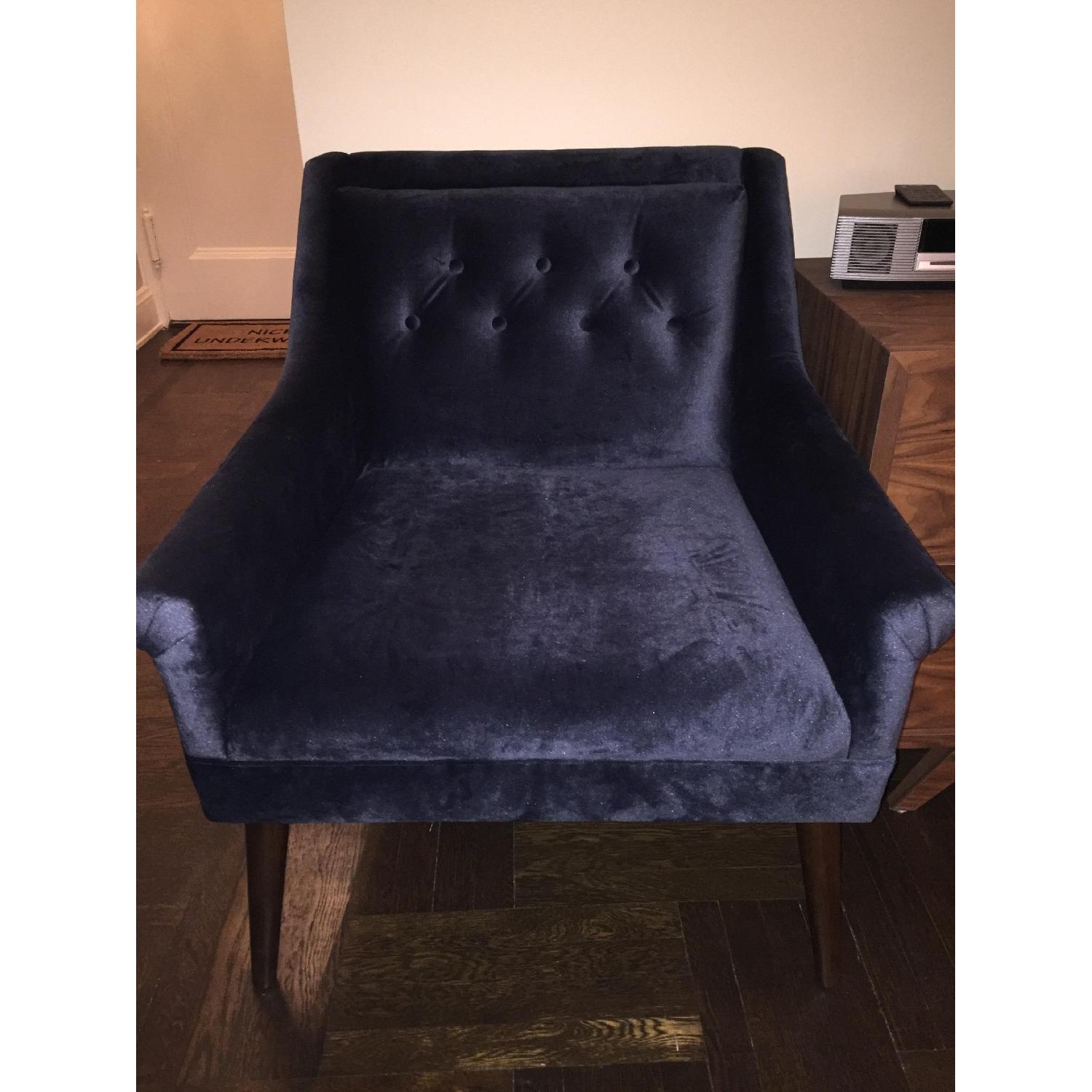 One Kings Lane Bella Navy Chairs - image-1
