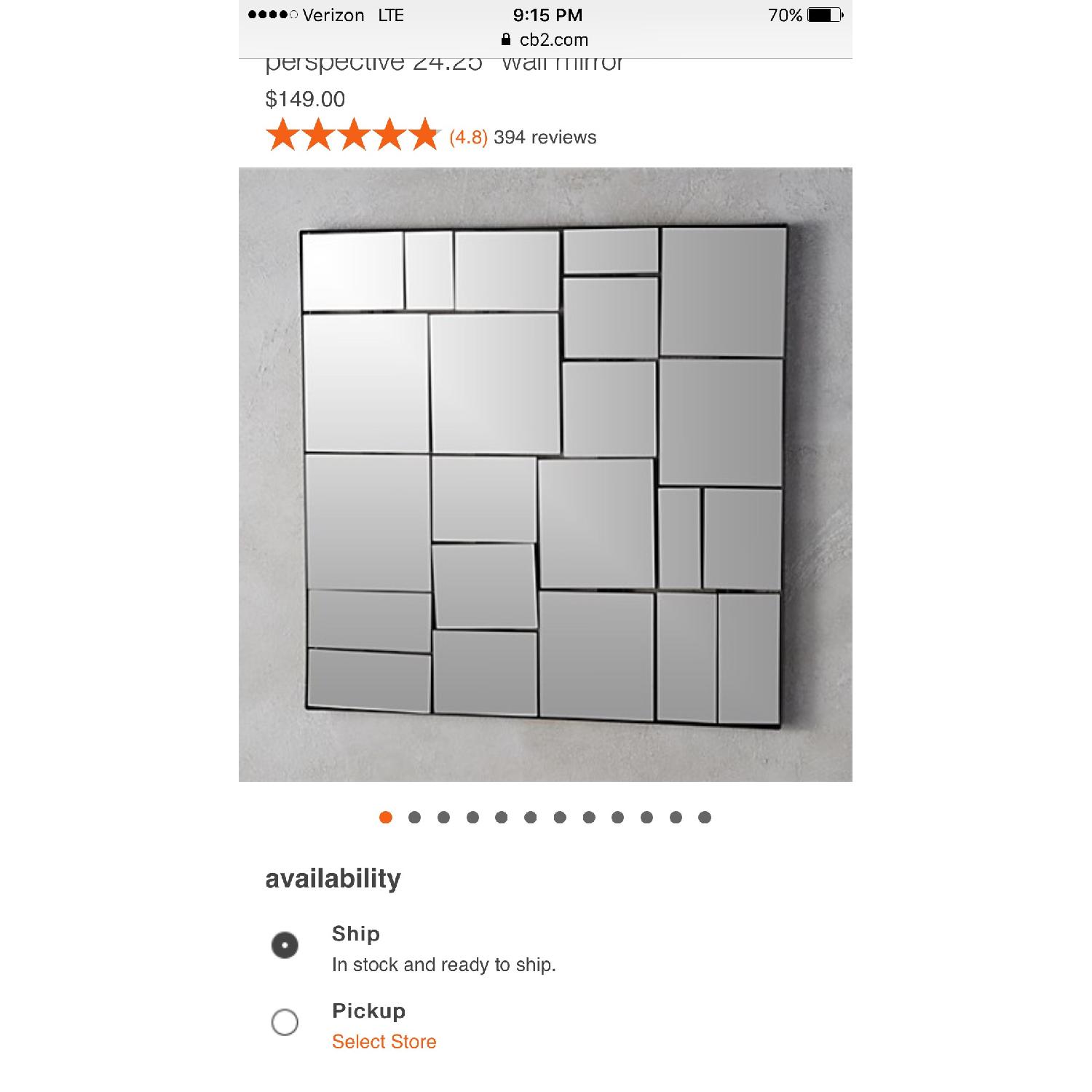 CB2 Perspective Wall Mirrors AptDeco