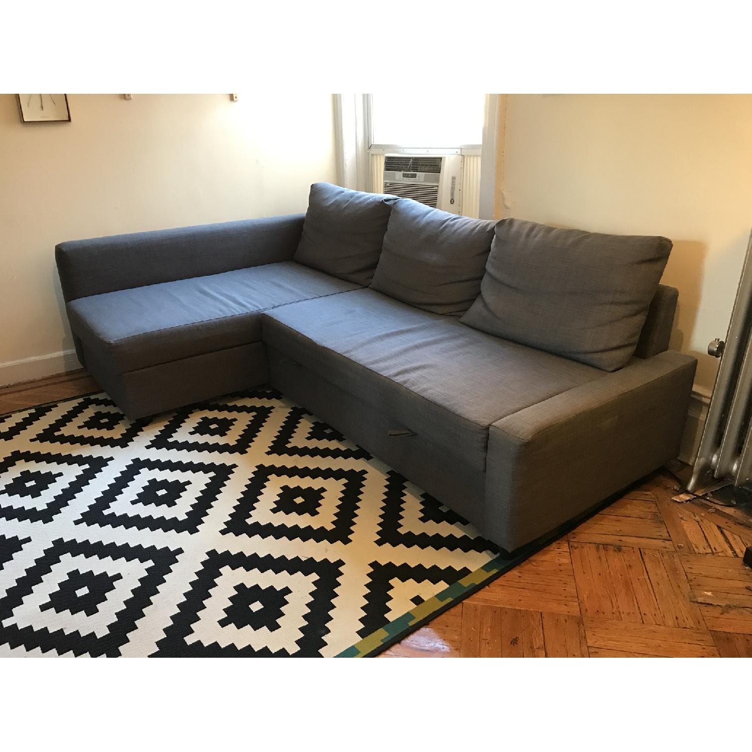 Ikea Friheten 3 Seat Sleeper Sectional w/ Storage - image-5