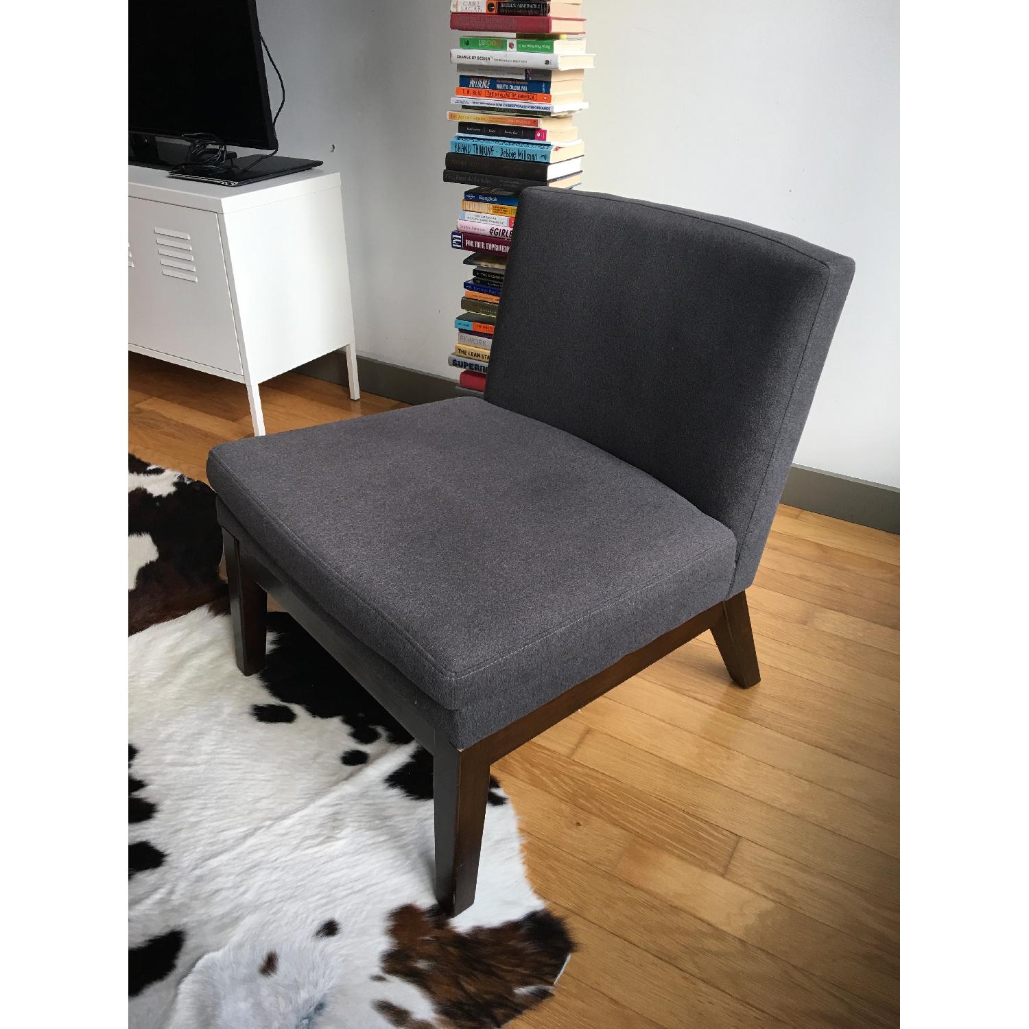 West Elm Upholstered Slipper Chair - image-1