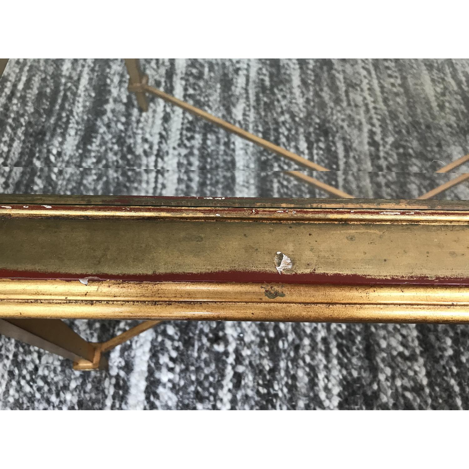 Ethan Allen Gold & Beveled Glass Coffee Table - image-6