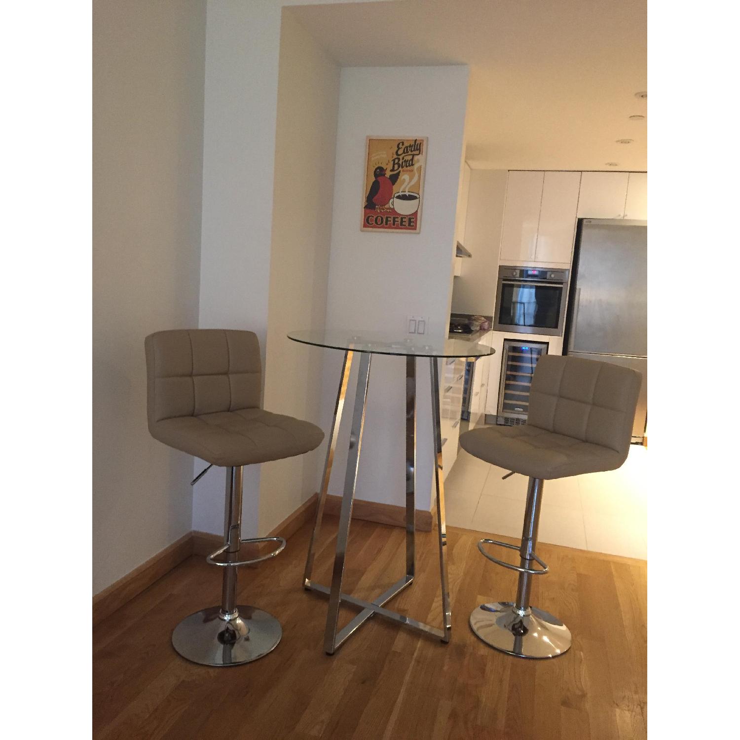 AllModern Bar Table w/ 2 Bar Stools - image-0