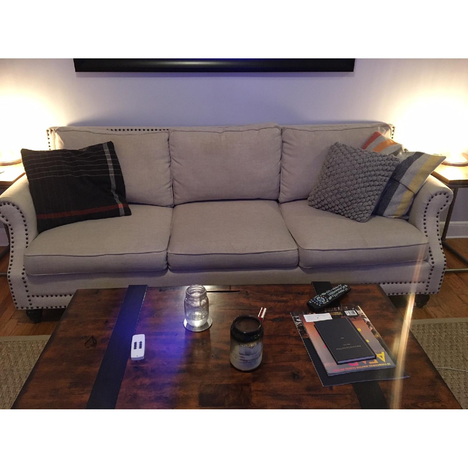 Joss & Main 3 Seater Studded Couch - image-1