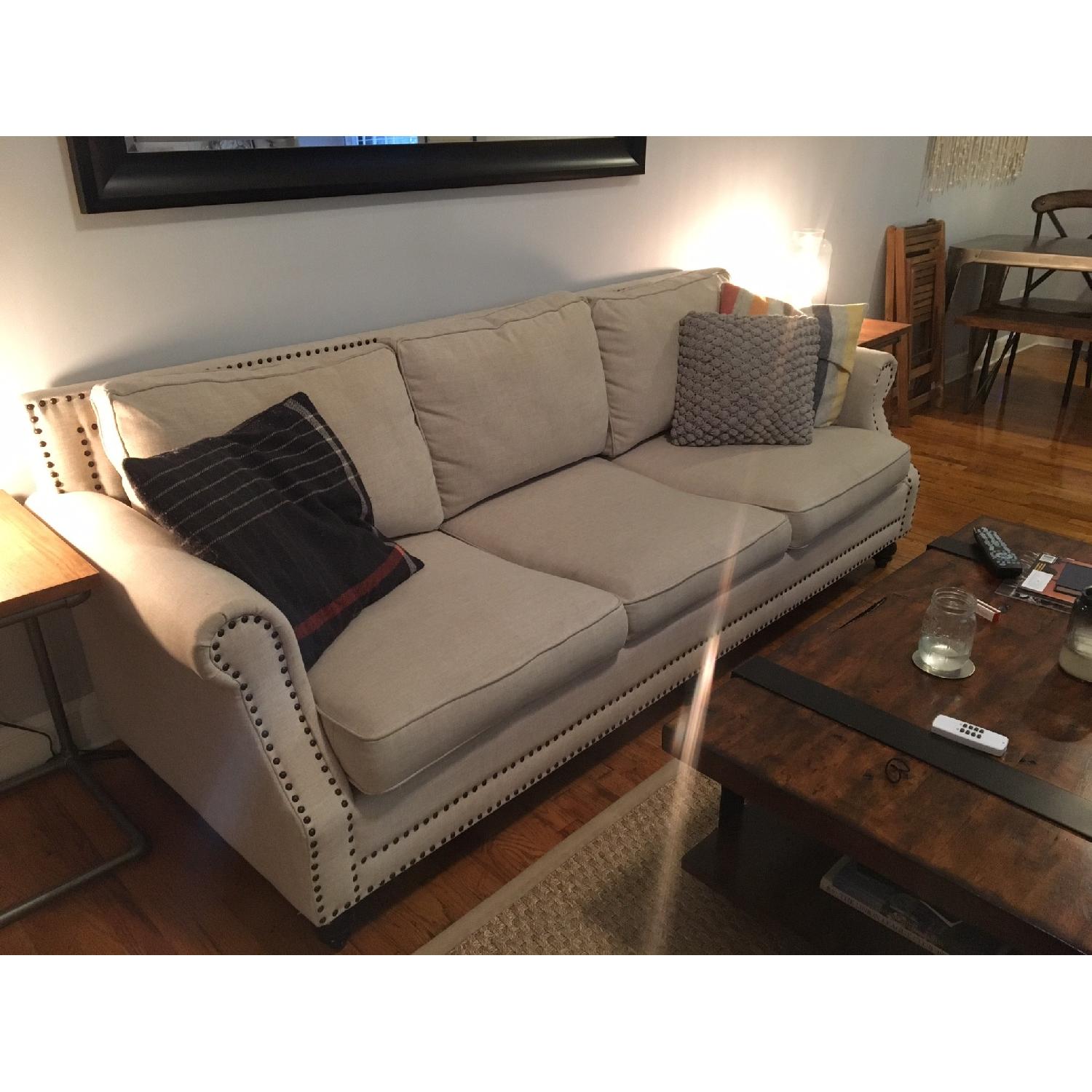 Joss & Main 3 Seater Studded Couch - image-3