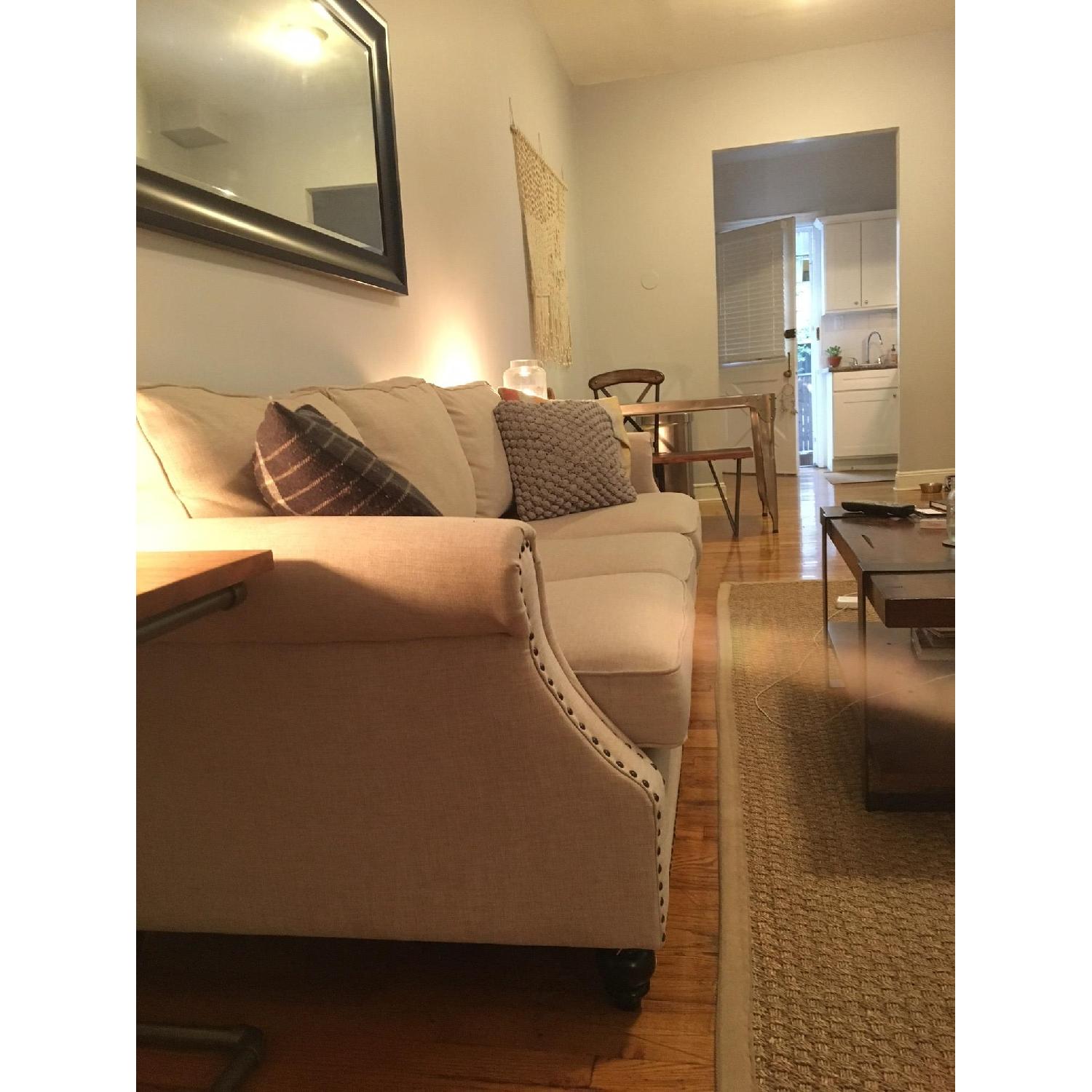 Joss & Main 3 Seater Studded Couch - image-4