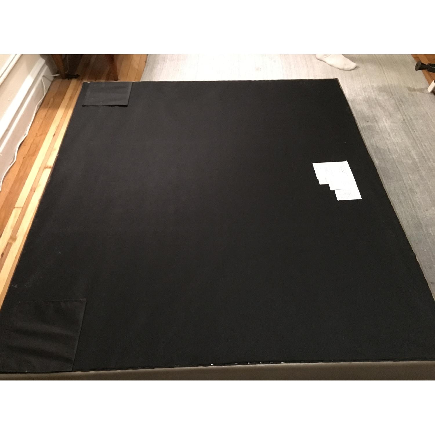 West Elm Tall Leather Grid-Tufted Headboard - image-8