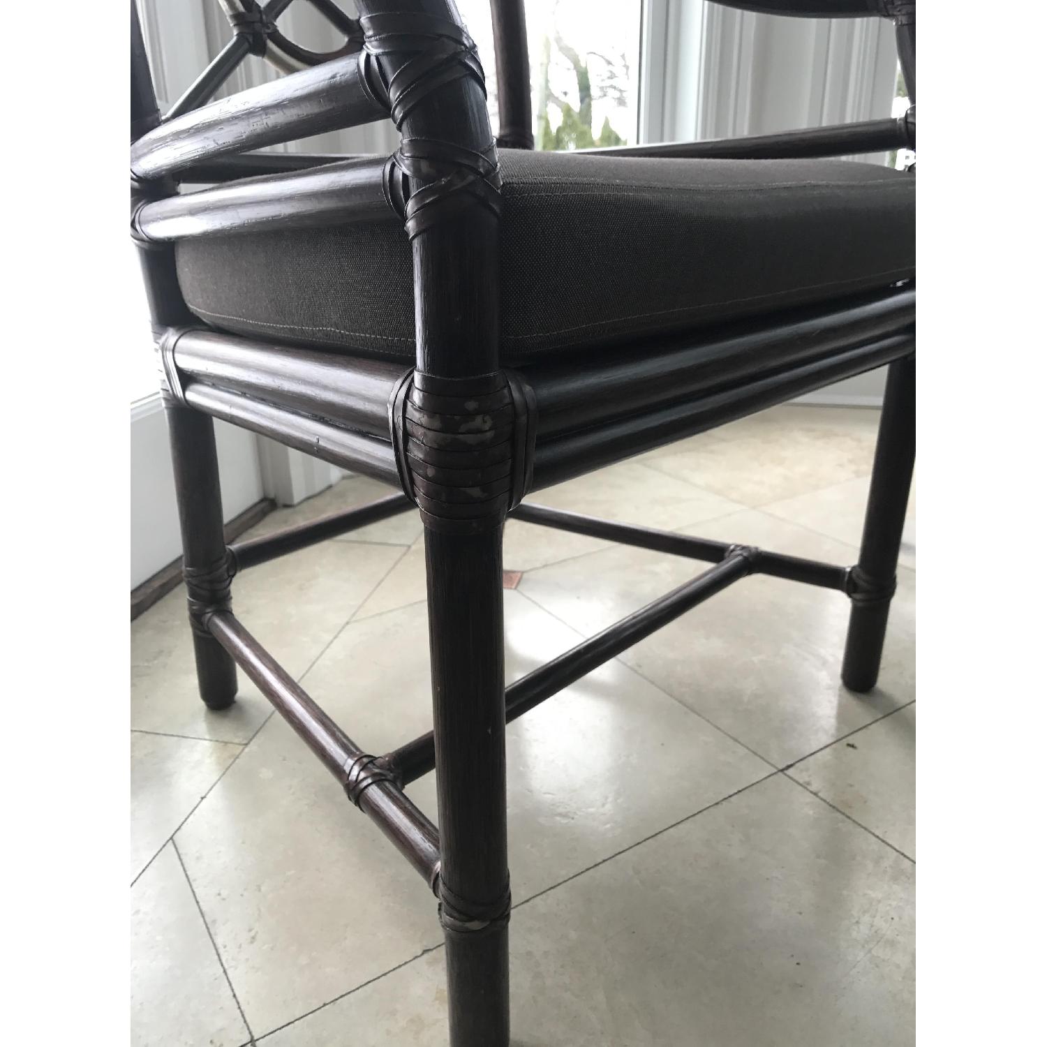 McGuire Bamboo Dining Table w/ 8 Chairs + 4 Bar Stools - image-5