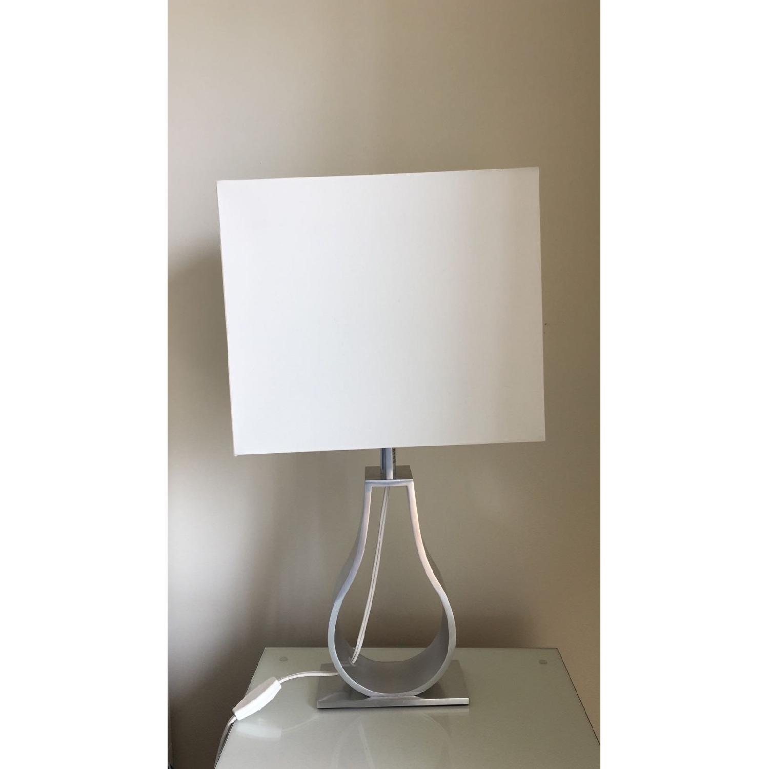 Ikea Klabb White Steel Table Lamps