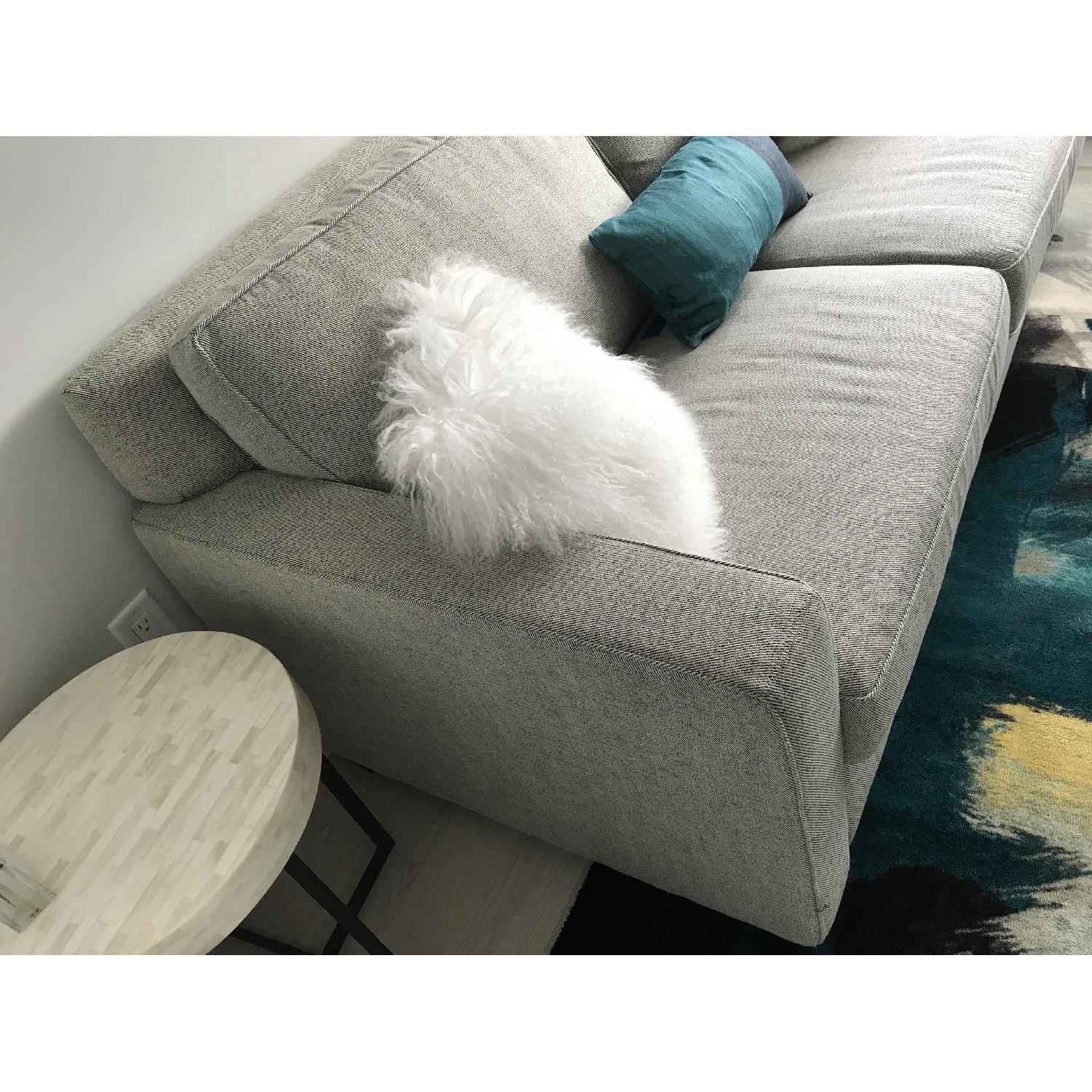 West Elm Henry Twill Gravel Full Sleeper Sofa - image-3