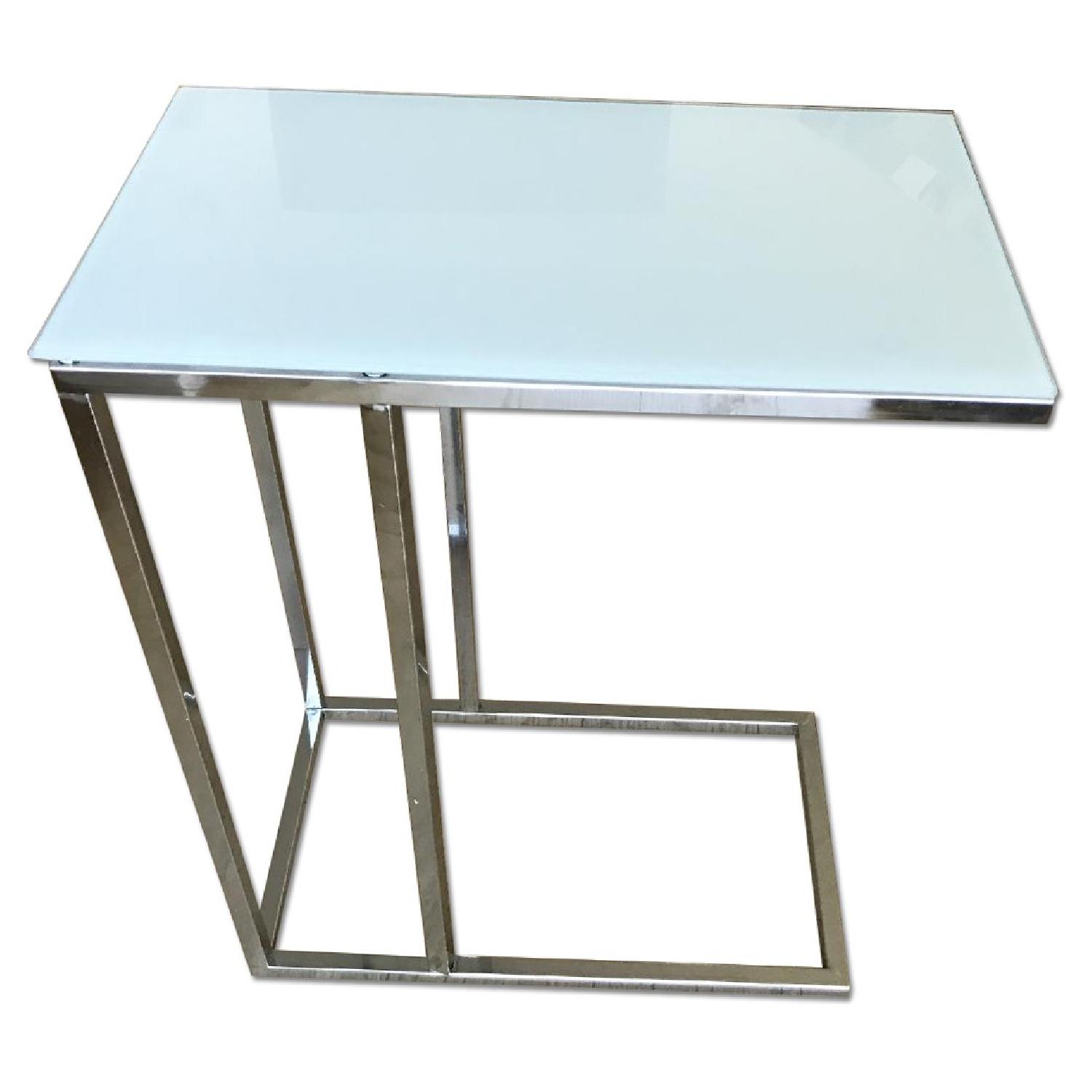 Contemporary Glass Side Table - image-0