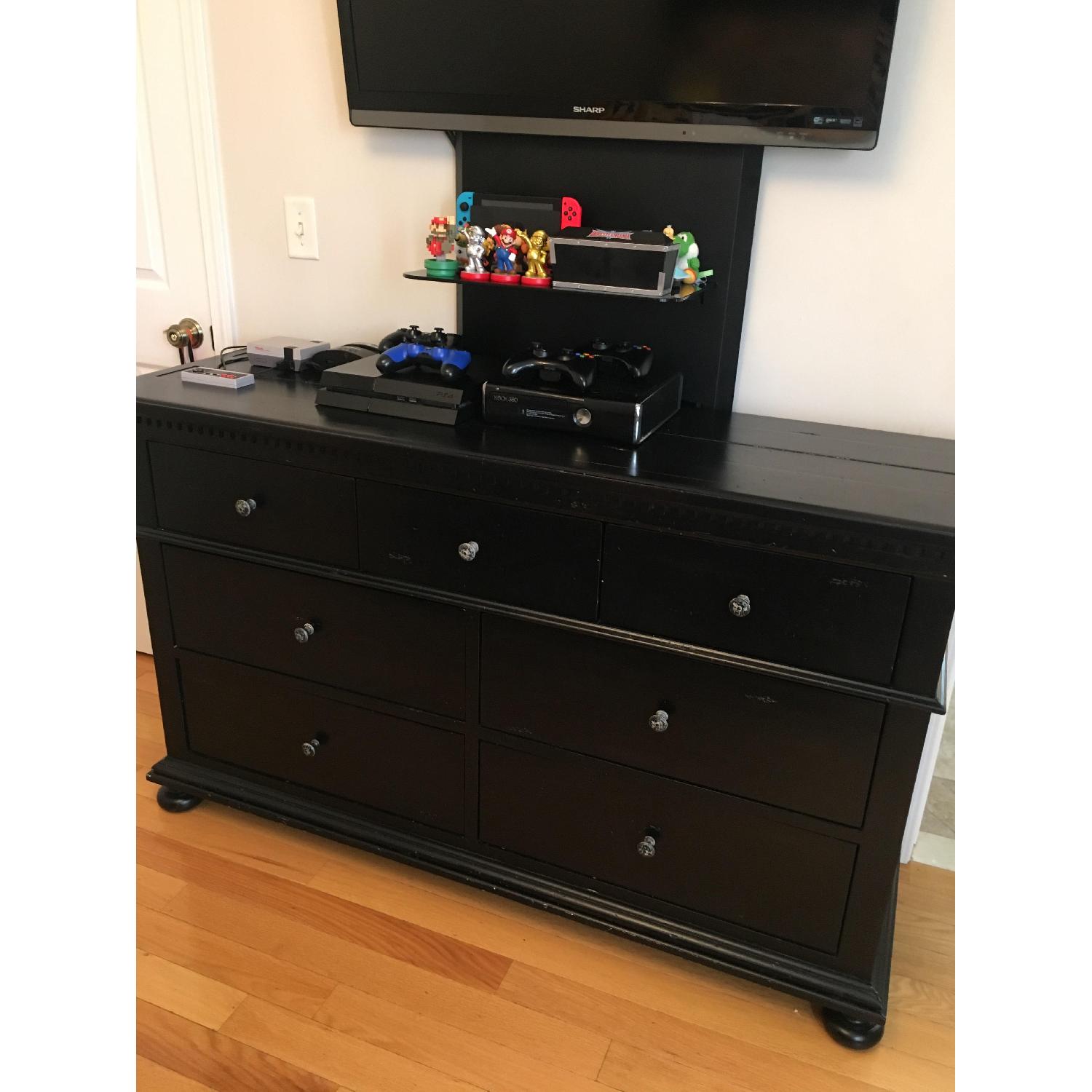 Restoration Hardware Antique Black 3 Piece Bedroom Set - image-6