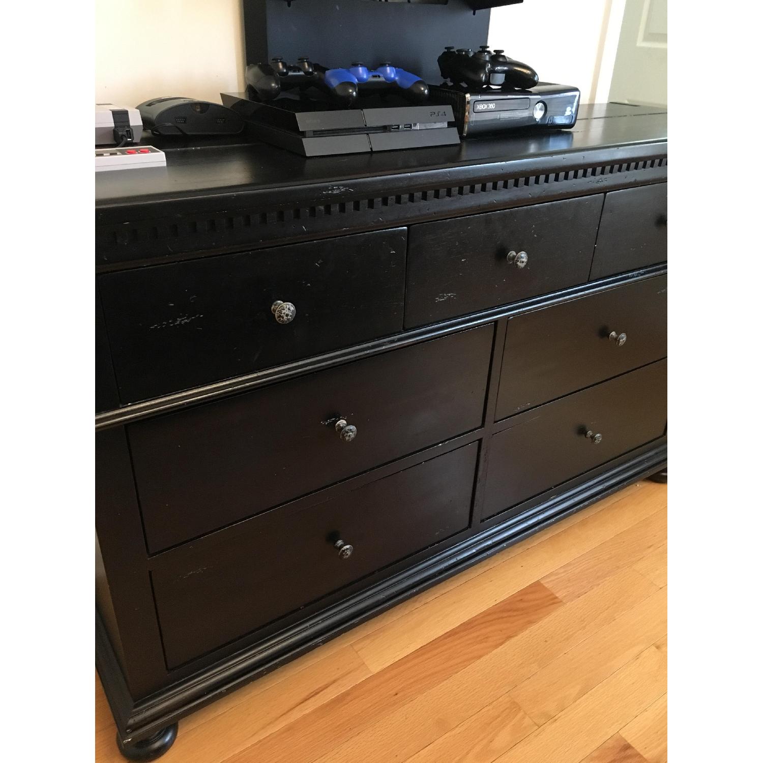 Restoration Hardware Antique Black 3 Piece Bedroom Set - image-7