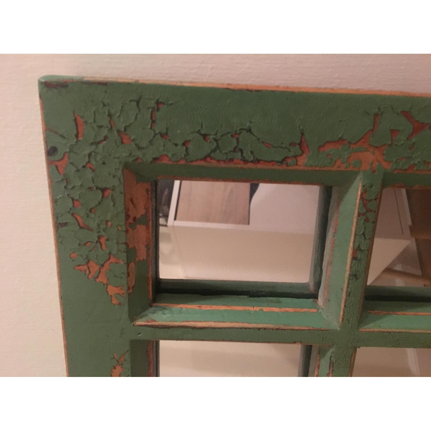 Vintage Sage Green Mirror - image-2