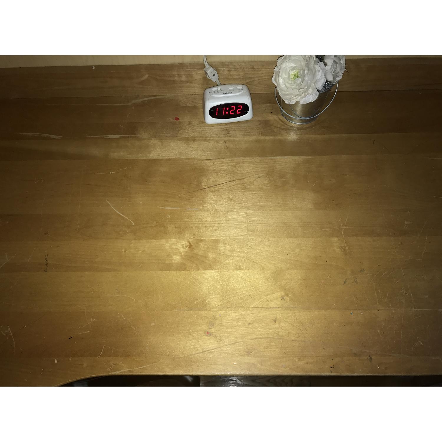 Wooden Desk w/ Built-In Shelf - image-4