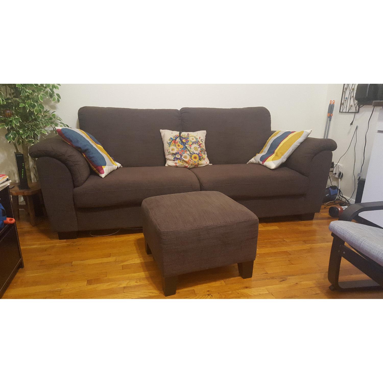 Ikea Sofa & Ottoman - image-6