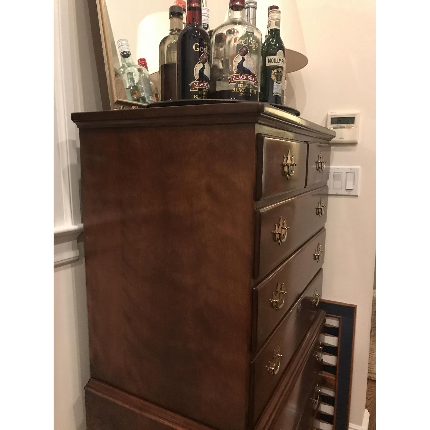 Whitney Furniture Chippendale Style Mahogany Chest on Chest - image-1