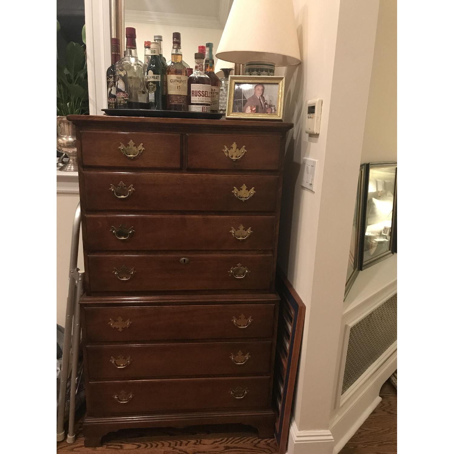 Whitney Furniture Chippendale Style Mahogany Chest on Chest - image-2
