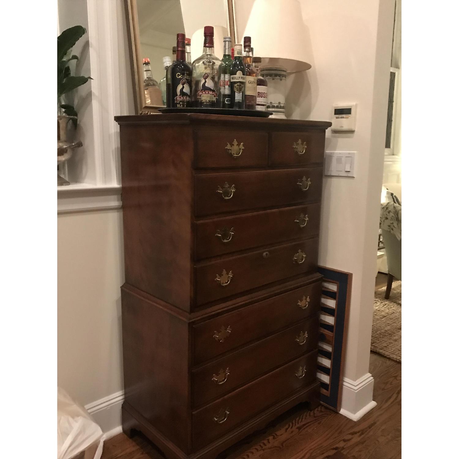 Whitney Furniture Chippendale Style Mahogany Chest on Chest - image-4