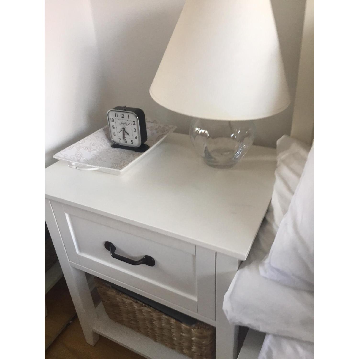 Pottery Barn Stratton Bedside Table/Nightstand AptDeco